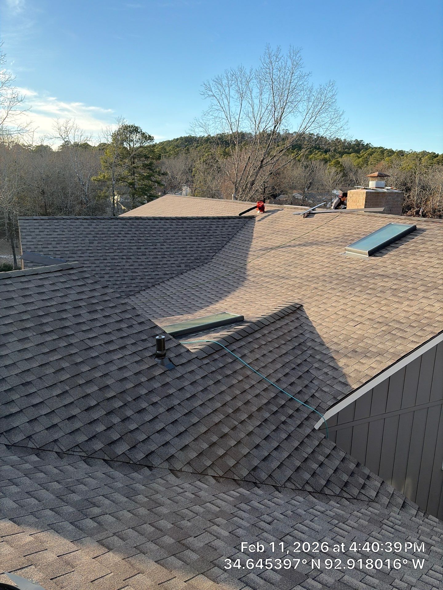 GAF Timberline HDZ Shingle Roof Installation in Hot Springs Village by Temple Roofing and Exteriors