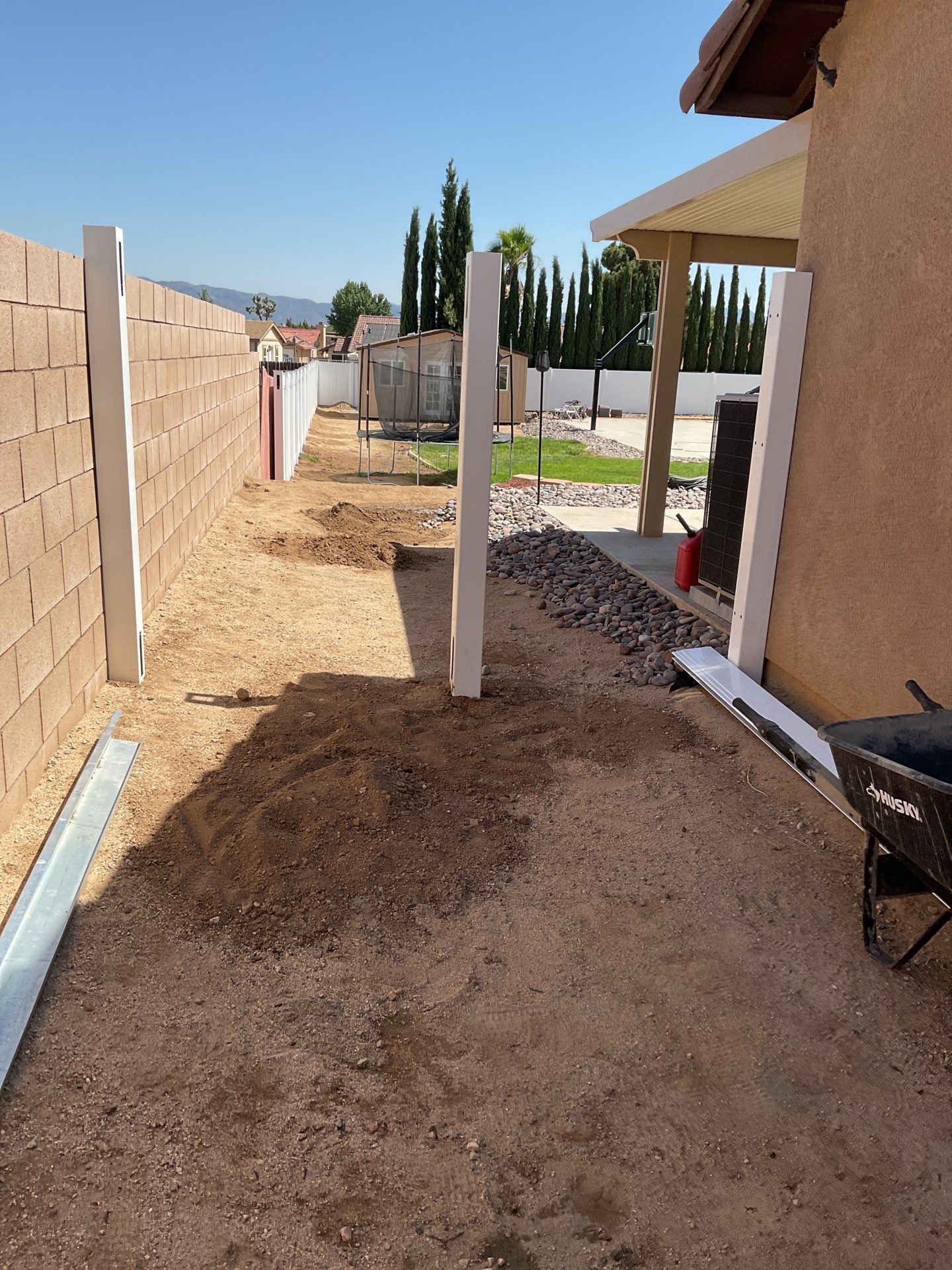 Fence Installation using Vinyl by Fence Guys Inc.