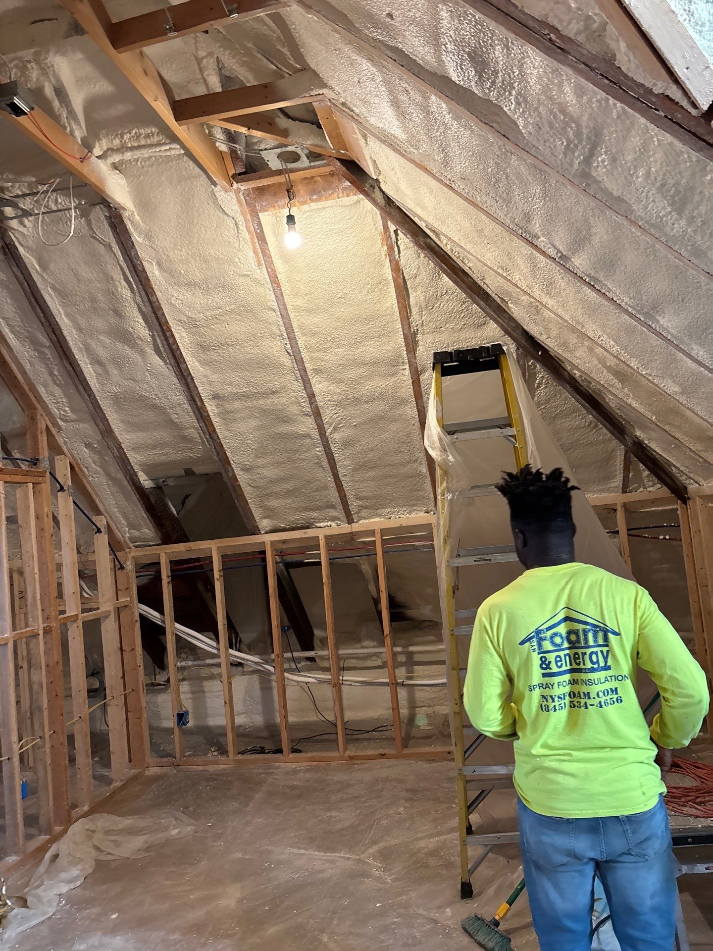 Spray Foam Insulation using Closed Cell Spray Foam by NYS Foam & Energy
