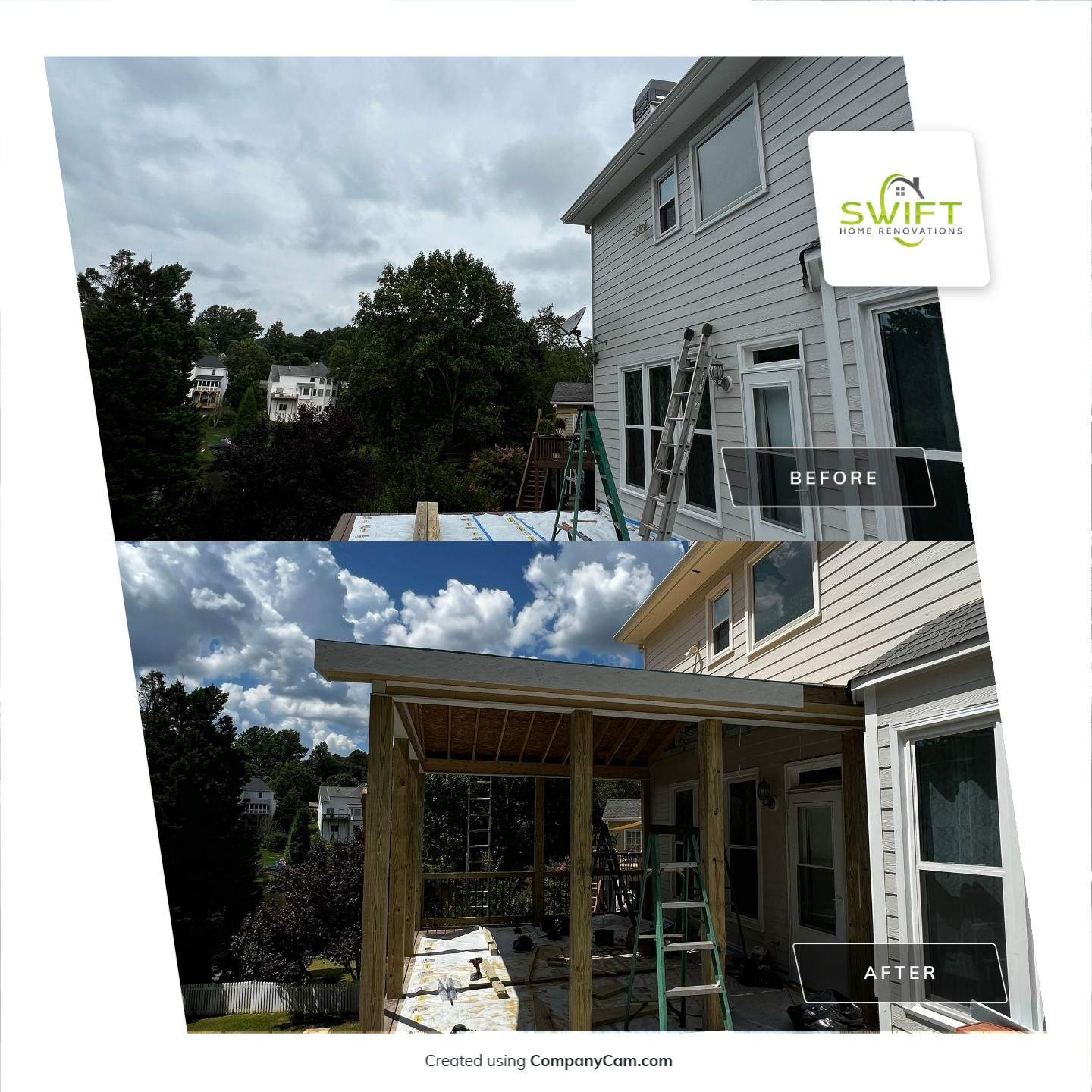 Custom Elevated Deck and Screened Porch Addition in Acworth by Swift Home Renovations