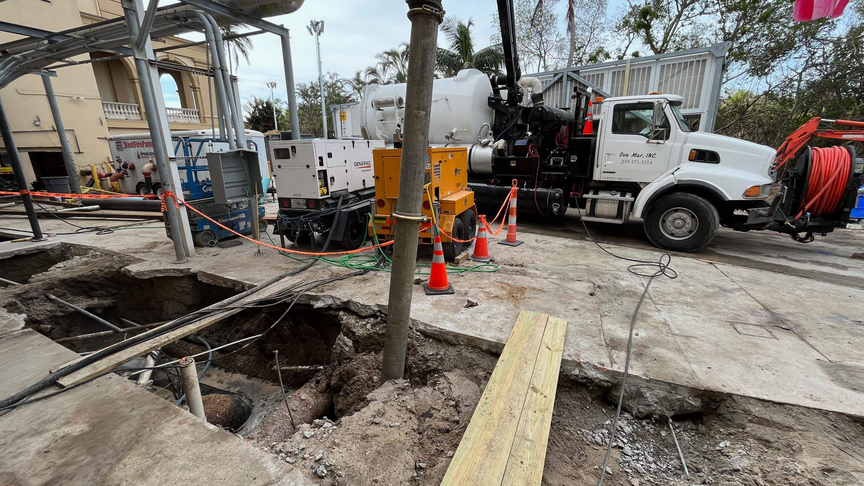 Ritz-Carlton NW Service Area Daylighting by Don Mar, Inc. Storm Water Solutions