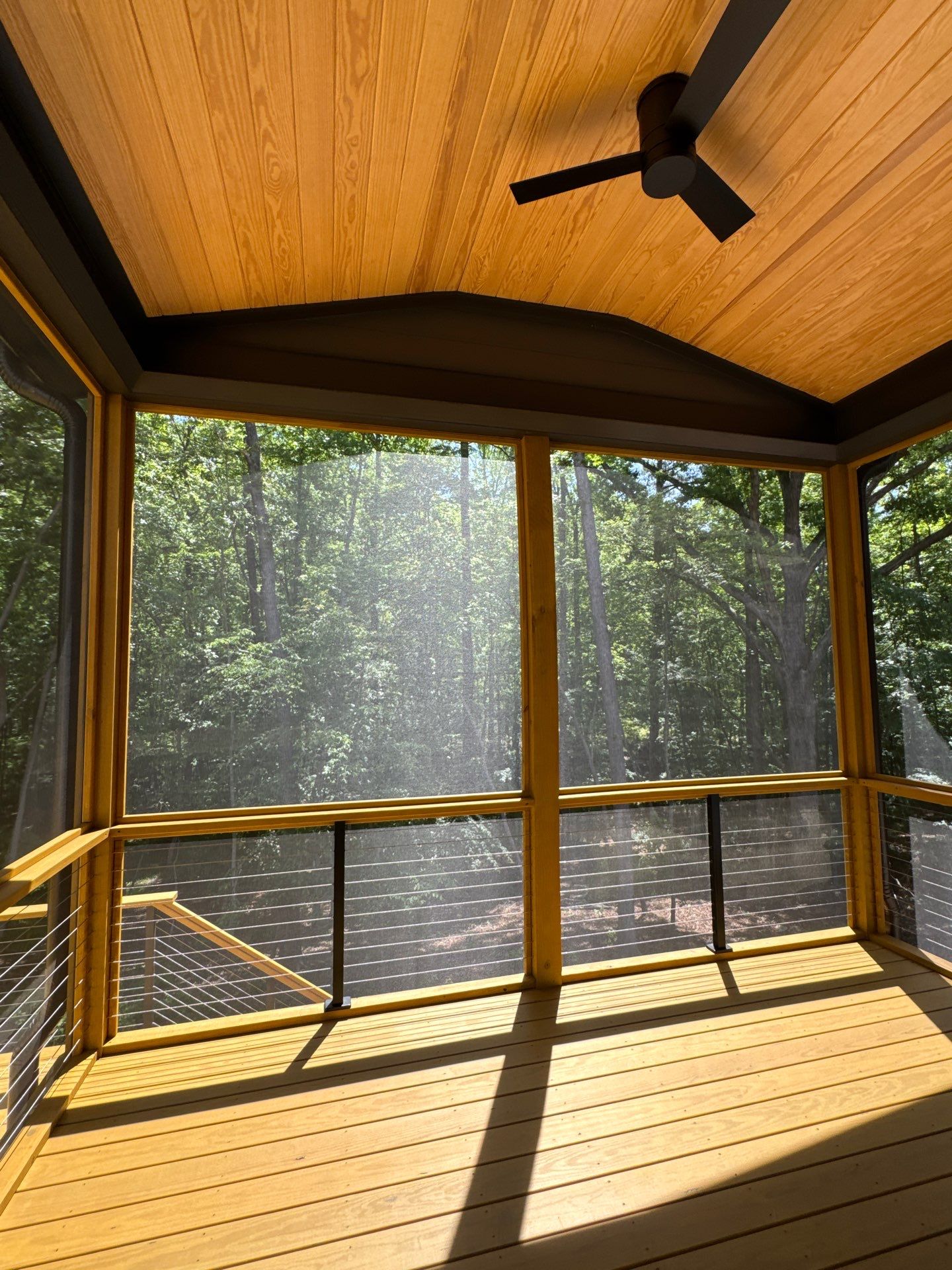 Porch and Deck staining  by GonzalezPainters & Contractors Inc 