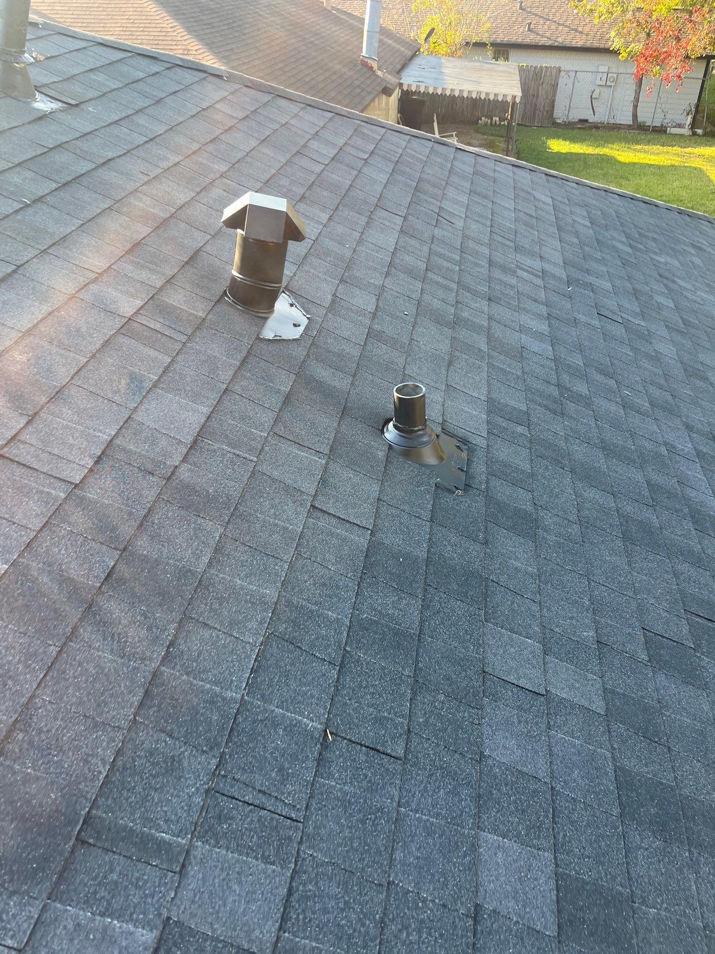 Residential Roofing Installation using Atlas Prolam Black Shadow by Motion Roofing