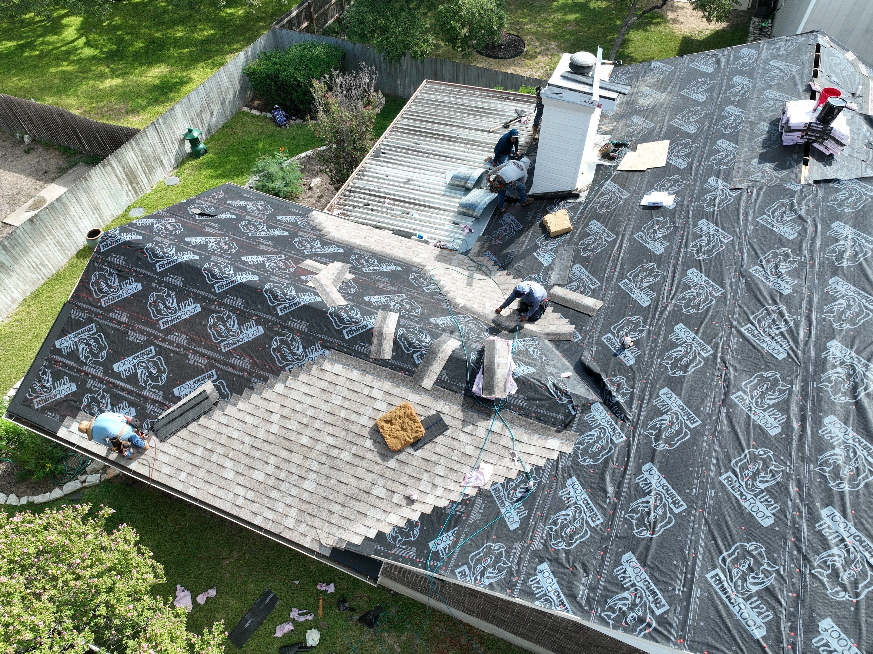 Residential Roof Replacement using Owens Corning 30 year Architectural Shingles by Premier Roofing and Contracting