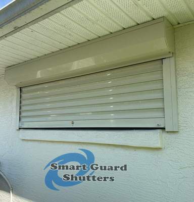 Rolling Shutters in Ivory
