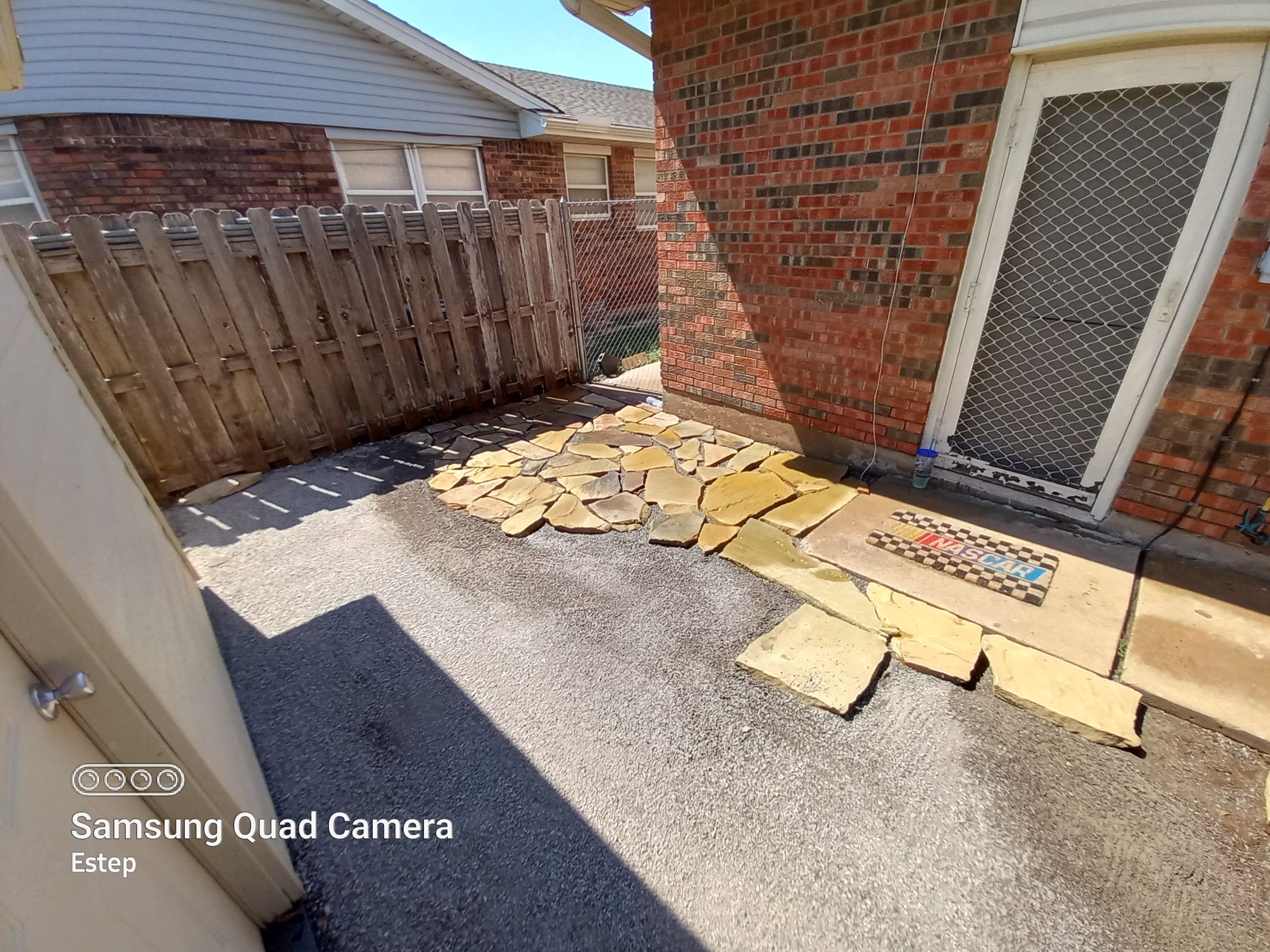Flagstone Patio using Flagstone  by Clays Services Inc