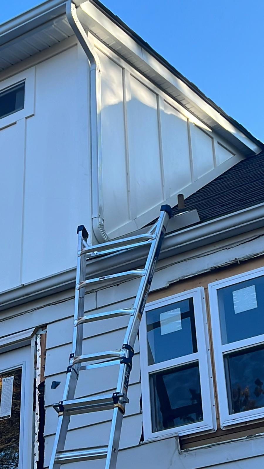 Room addition on the second floor of house by Greenspring Construction Services