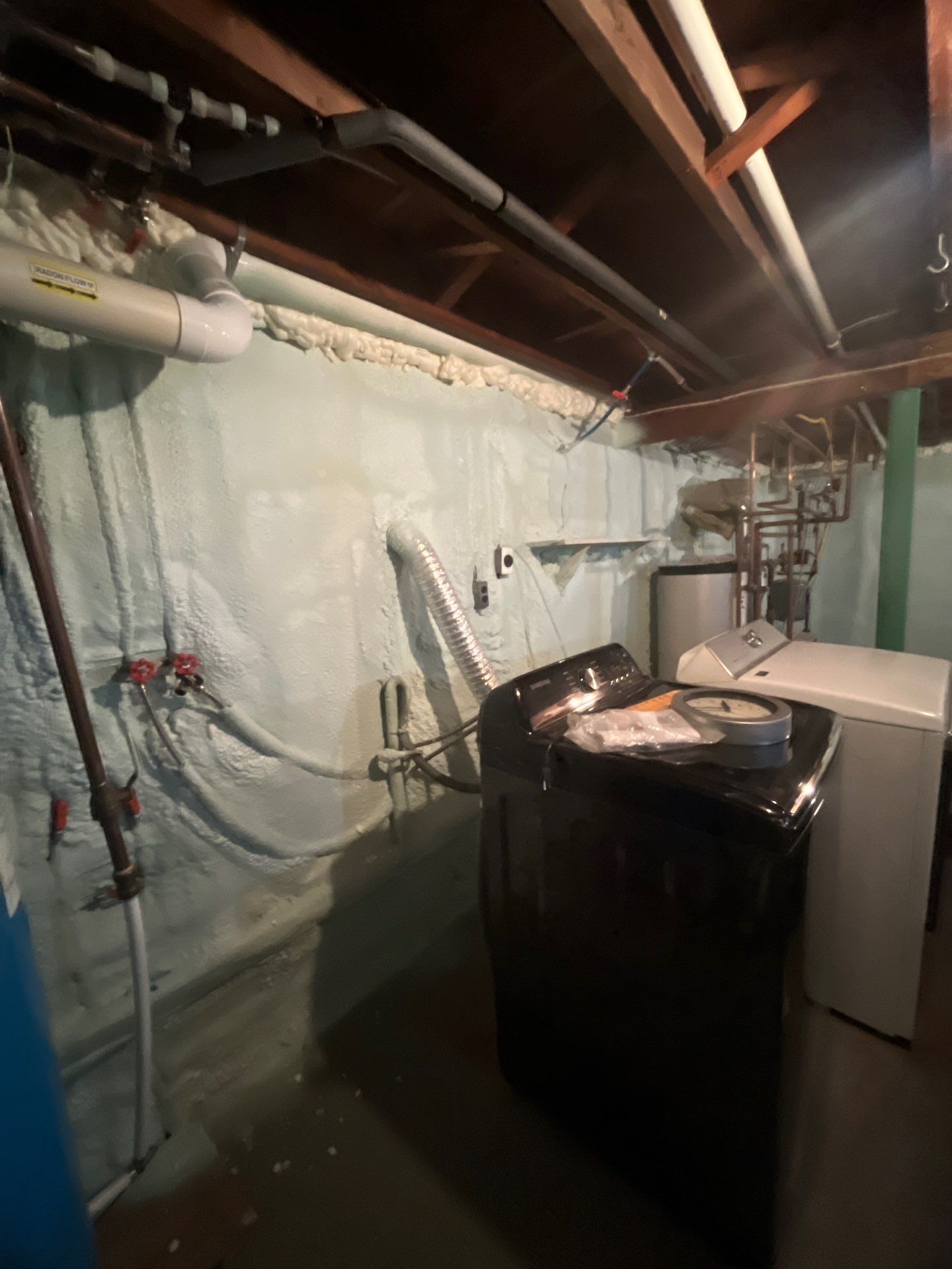 Attic Insulation using open cell spray foam by NYS Foam & Energy