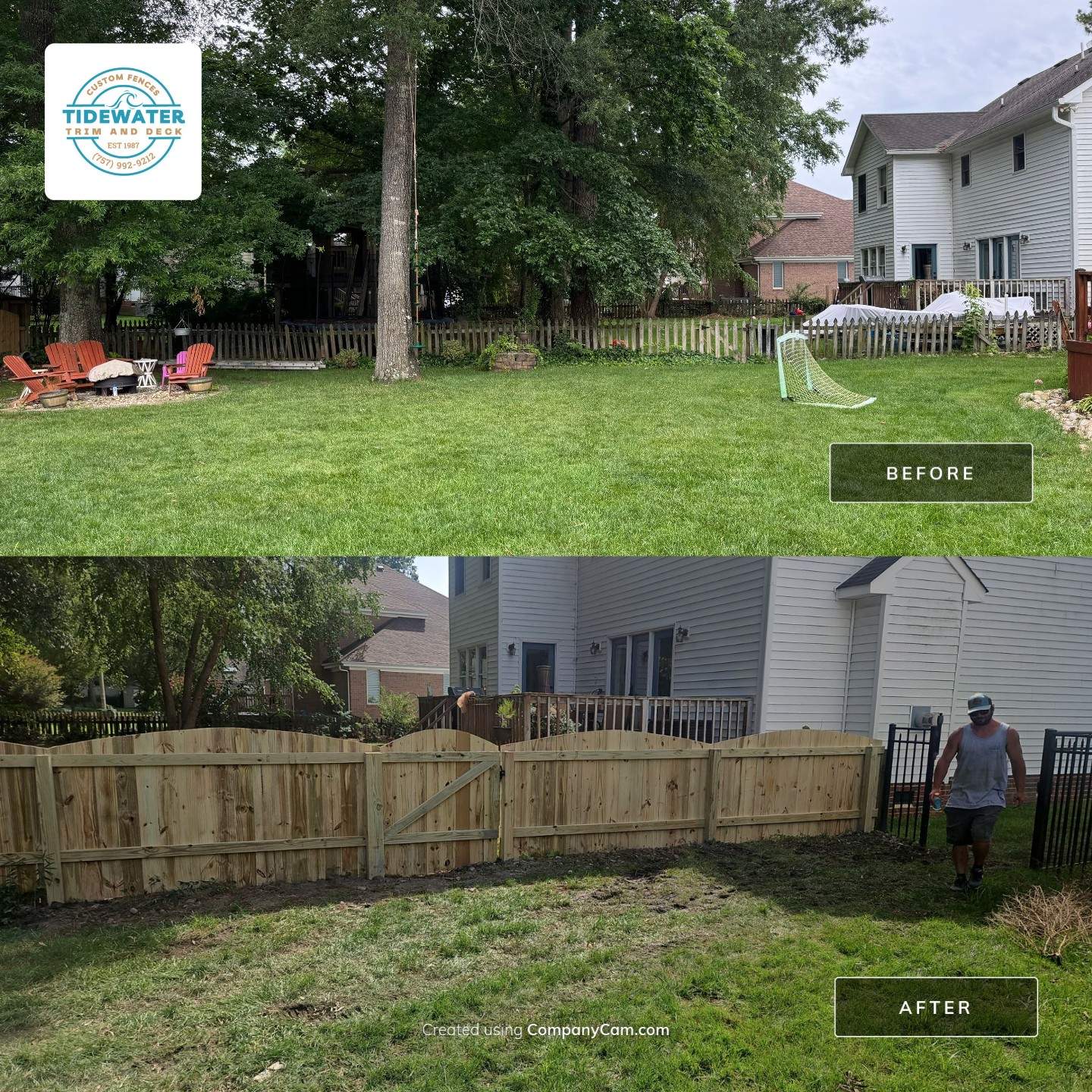 Wood That Makes a Statement by Tidewater Fence