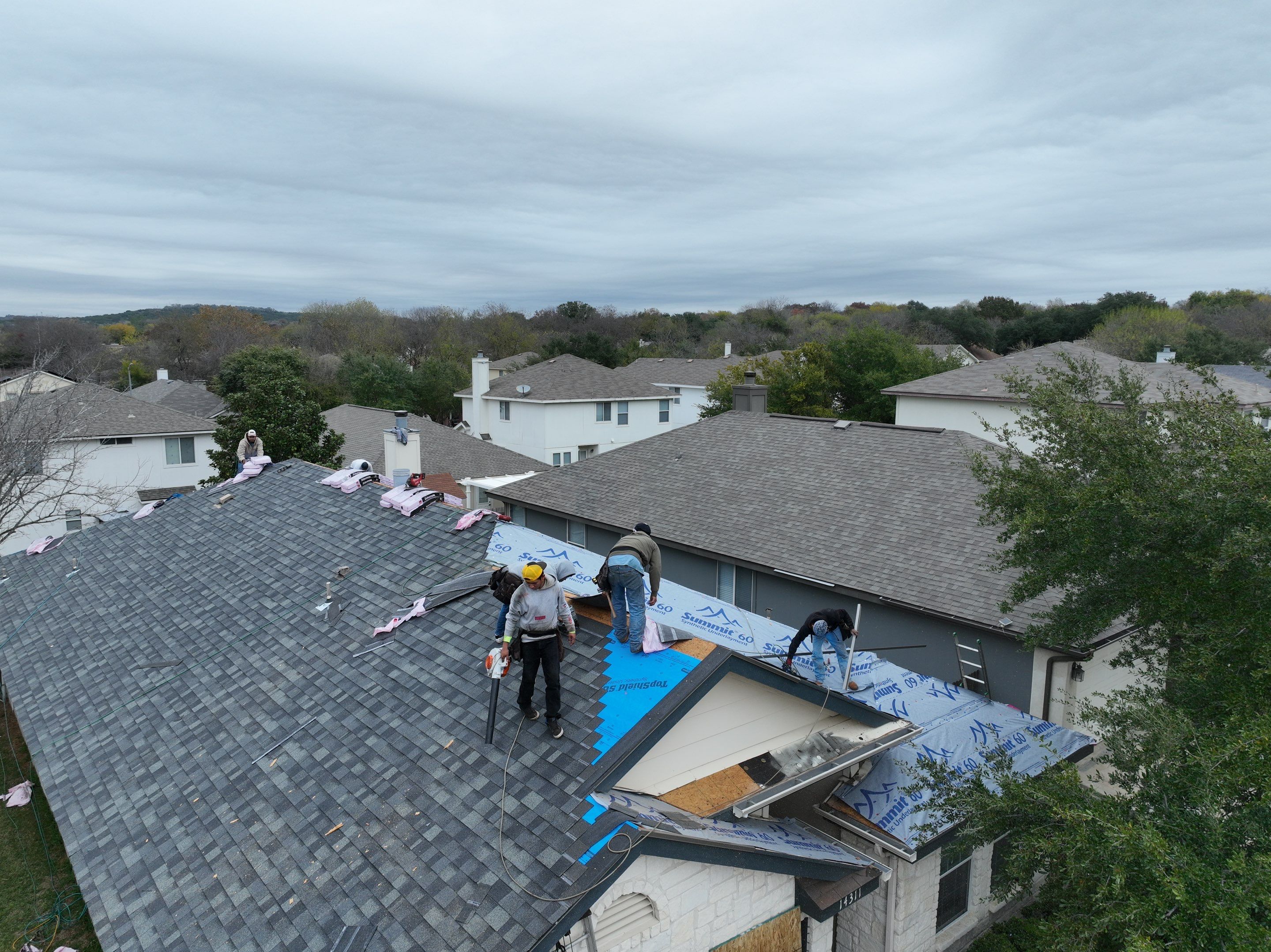 Residential Roof Replacement using Owens Corning 30 year Architectural Shingles by Premier Roofing and Contracting