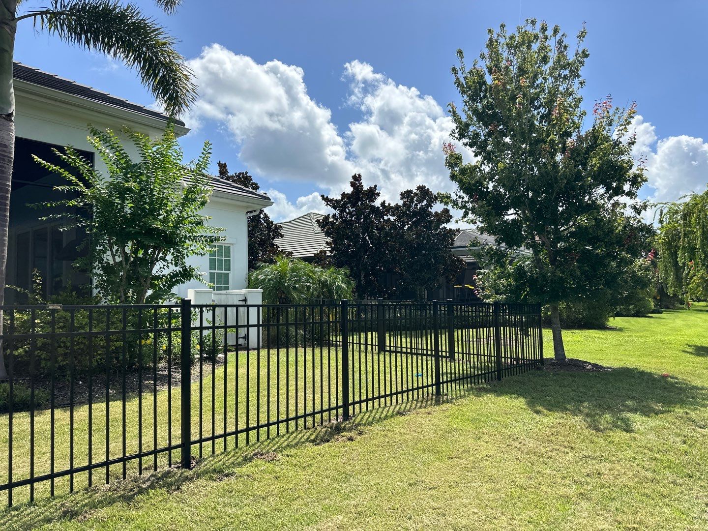 Aluminum Fence Installation using 3 Rail Aluminum Fence by Asap fence and gates, LLC