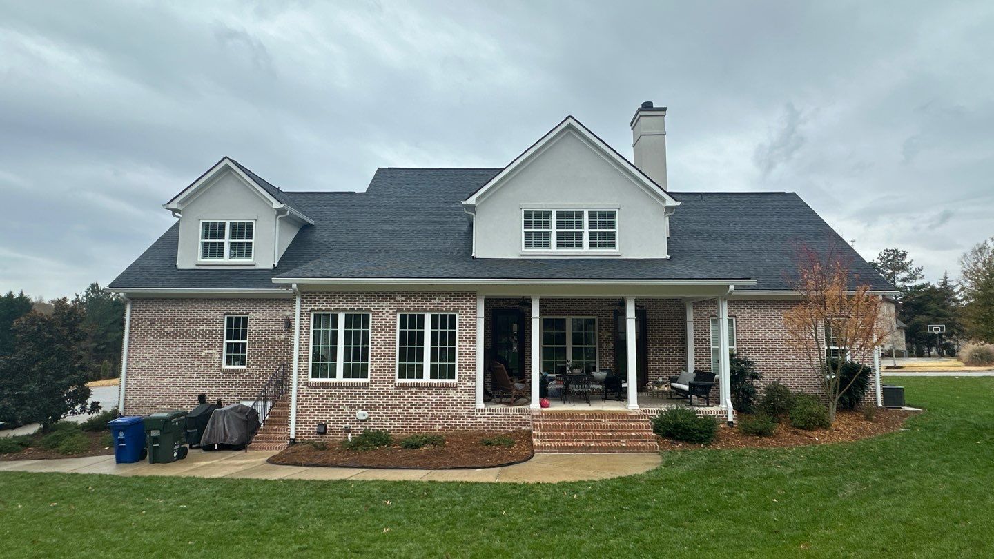 Full Roof Replacement with Oakridge Shingles and Gutter Guards in Rock Hill by Merritt Roofing LLC