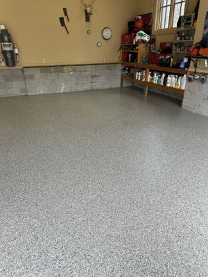 Garage Floor Coating using Creekbed