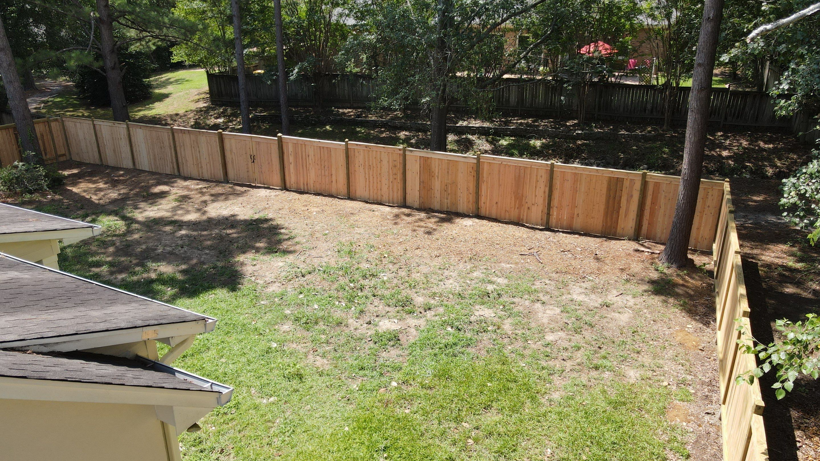 6ft Cedar Good Neighbor Fence by Roberson Construction LLC