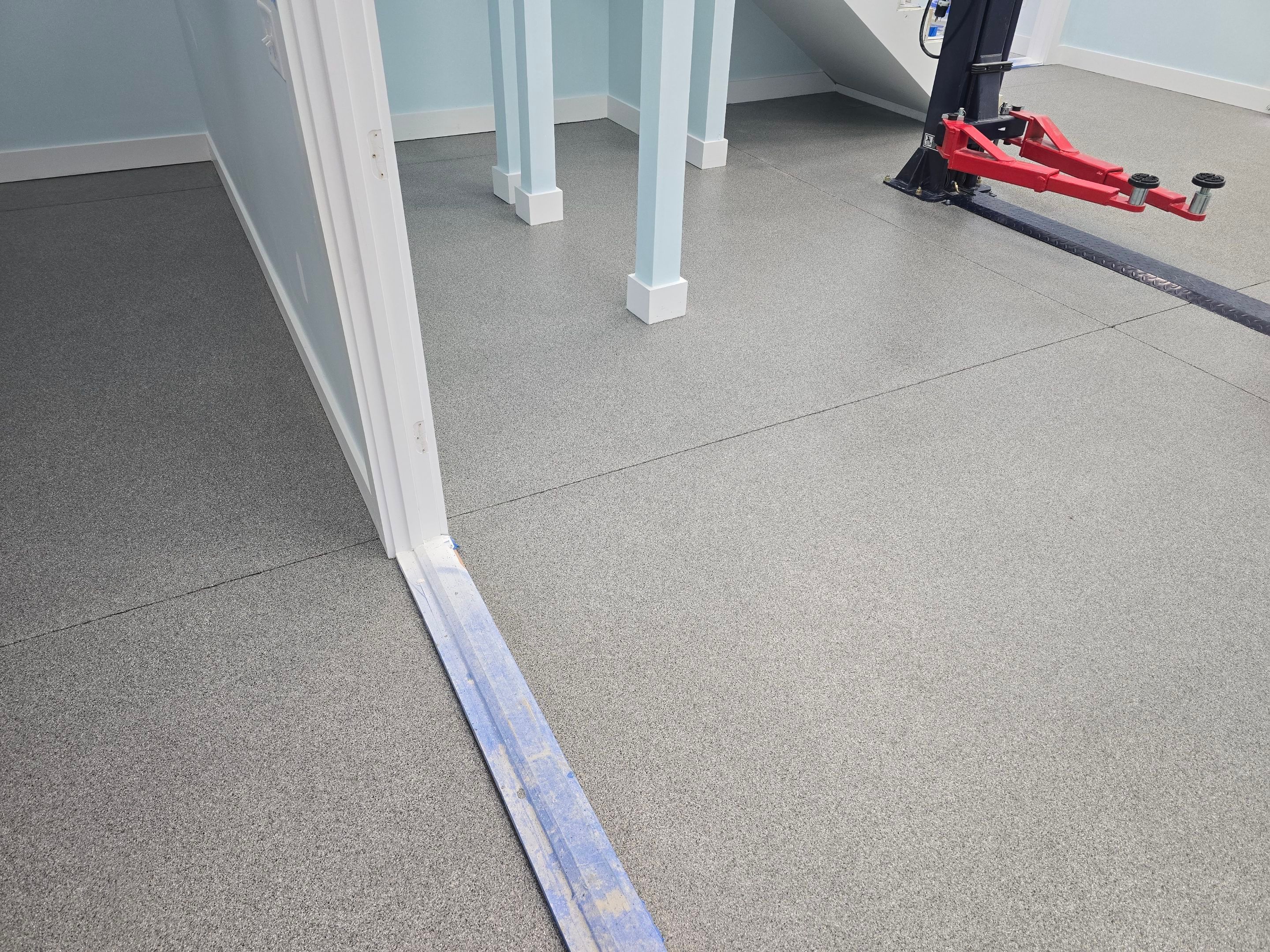 Gym & Garage Using Sea Glass & Keystone by Elite Floor Solutions