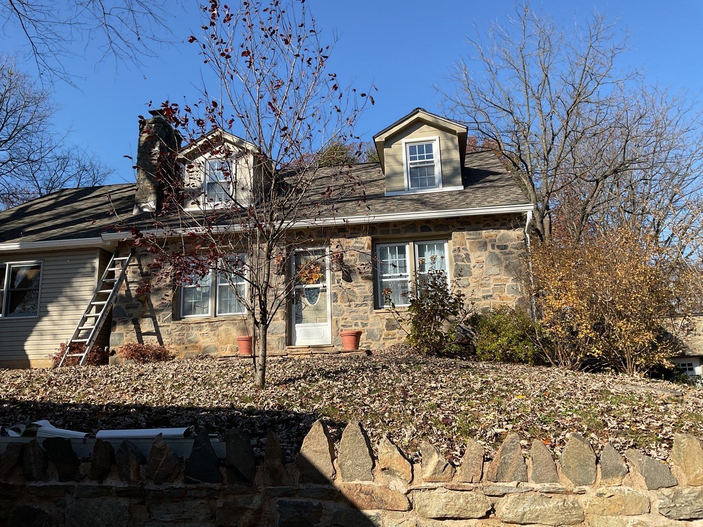 Gutter Installation using 6" Gutters & 3/4 " Downspouts by Alpha Design Services