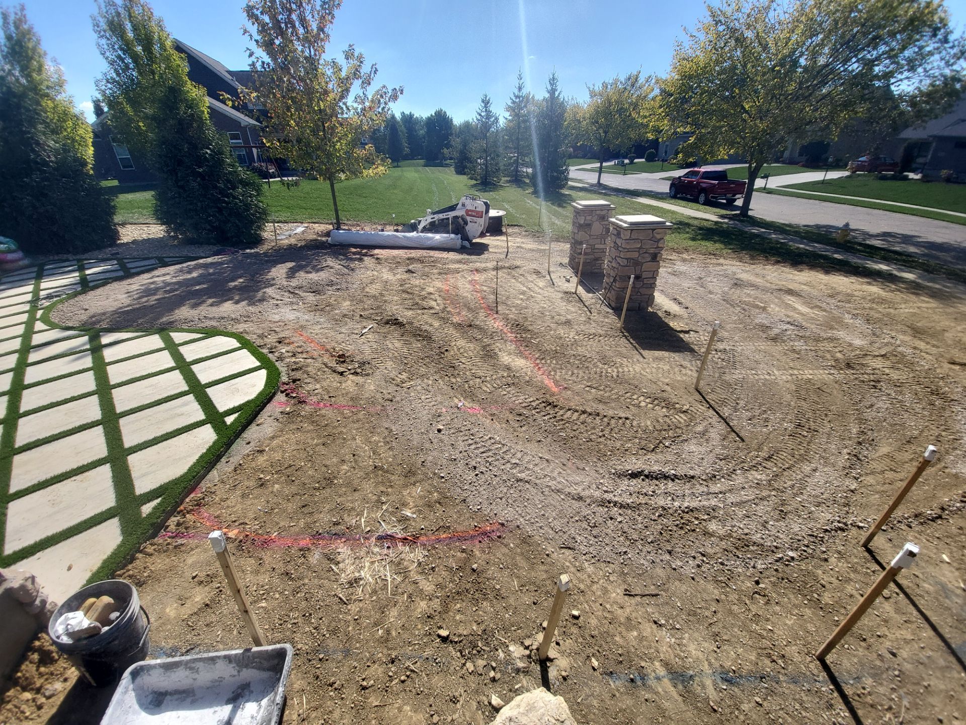 Residential Golf Green and Modern Paver Patio Installation in Centerville by Southwest Greens Midwest