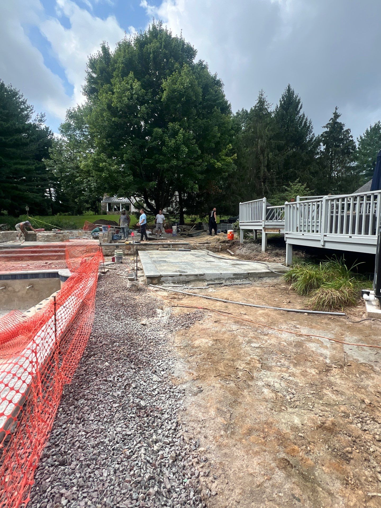 Stamped Concrete Pool Deck  by Architectural Concrete Design