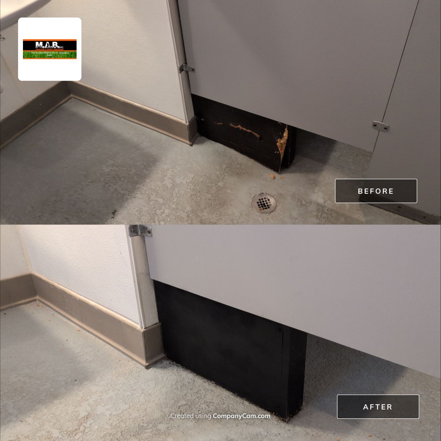 Restroom Counter Panel Repair by
M.A.B. Landscaping & Property Maintenance