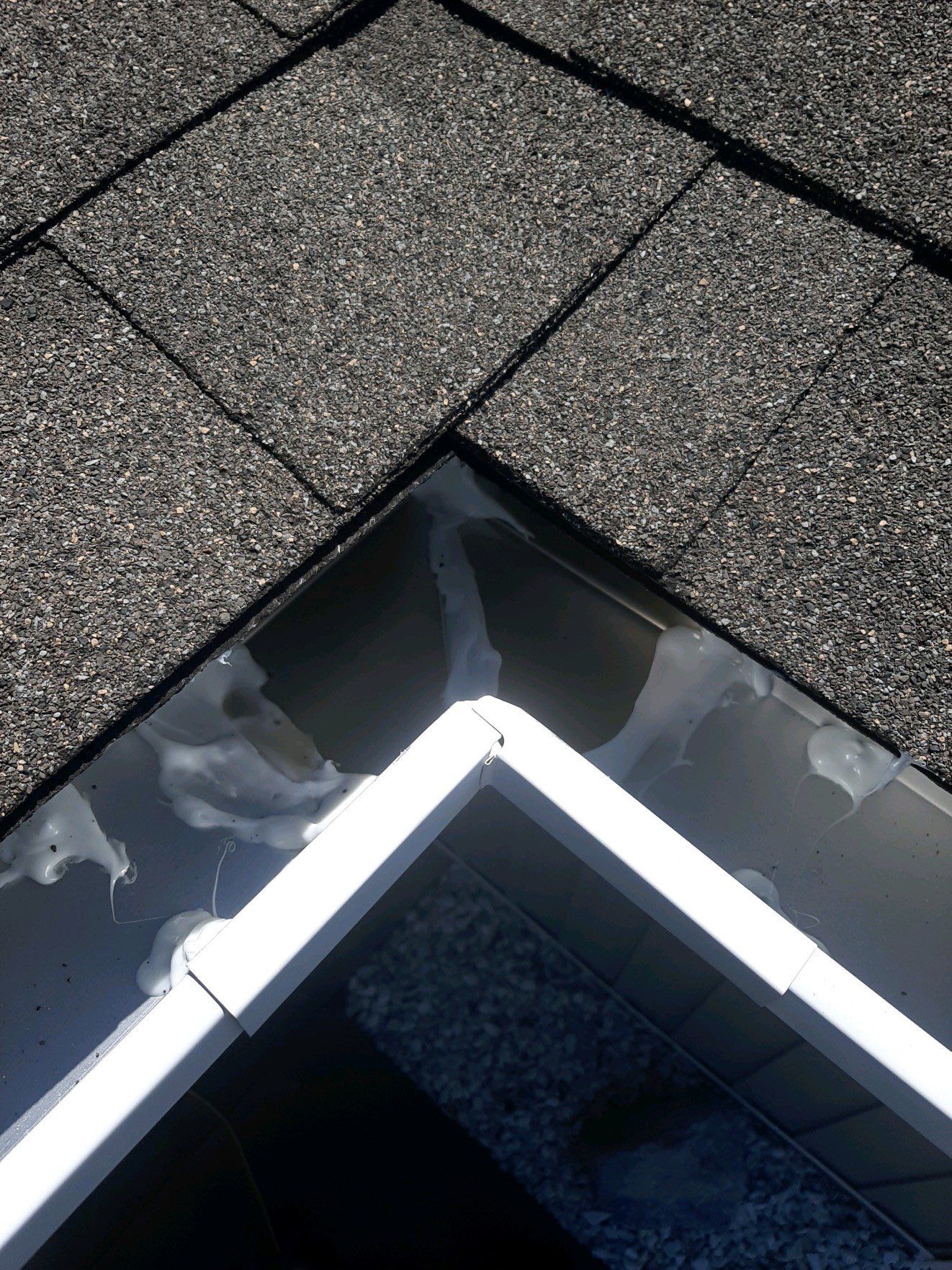 Gutter Installation Using White K-Style Seamless Gutters by Gutter Professors