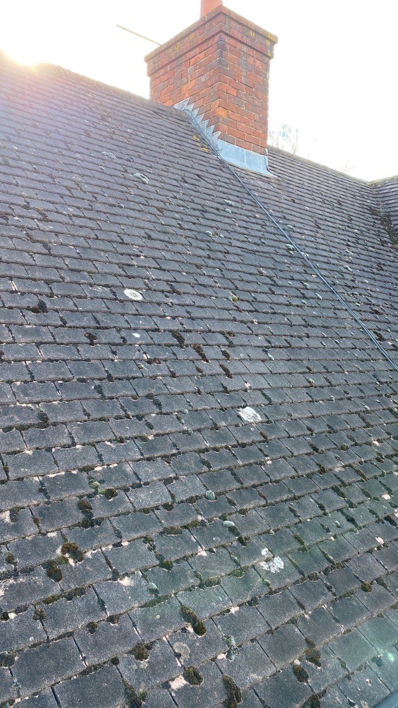 Roof - Driveway - Patio Clean using Honda 15lpm Low Pressure Washing Machine by Ges Exterior Cleaning ltd