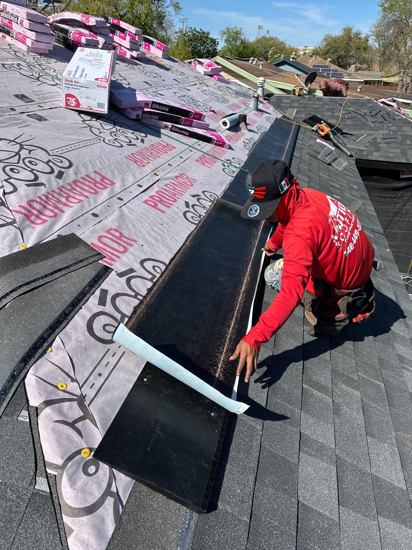 Project in Houston by Motion Roofing