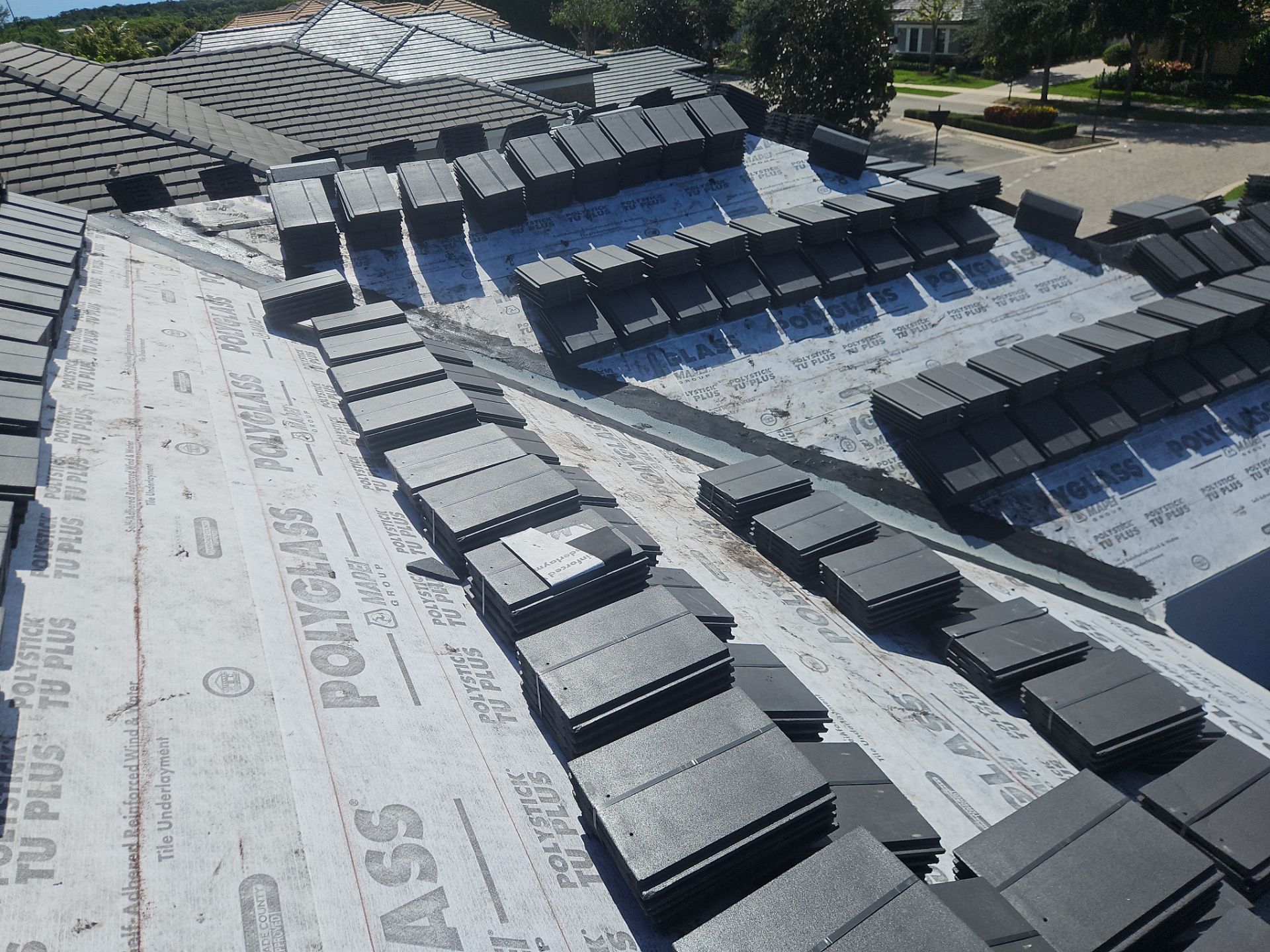 Residential Roofing Installation using Westlake Roofing Tile by BLUES BROTHERS ROOFING