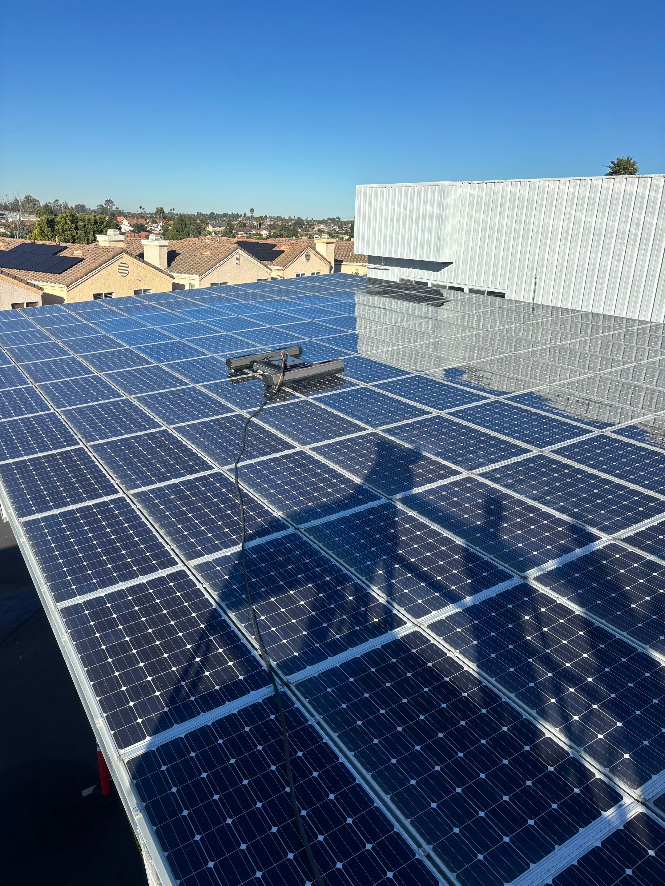 Commercial Solar Panel Cleaning by Palm Coast Solar Cleaning