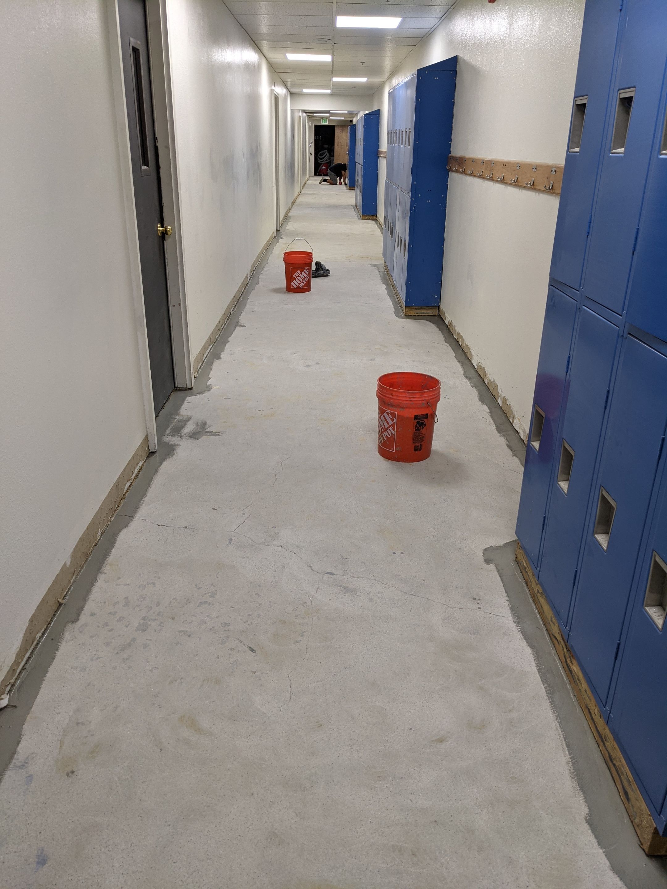 Commercial Floor Transformation using Silver Creek by Croc Coatings, LLC