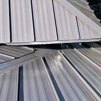 24ga 1.5" Mechanical Seam Dark Bronze  by Total Roofing System The Metal Roof Experts