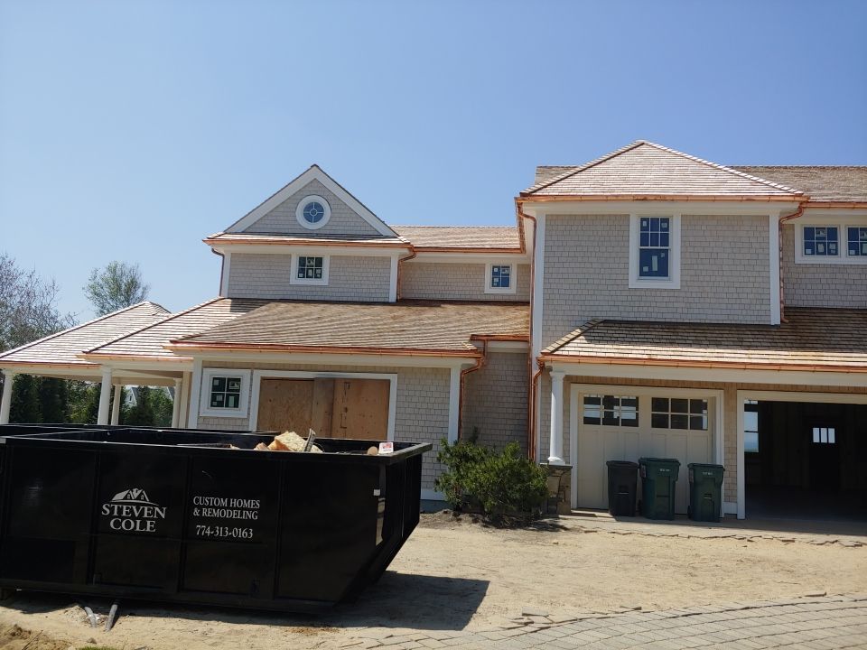 Gutter Installation using 6" Half Round Copper Gutter in East Sandwich, MA by Gutter Pro Enterprises
