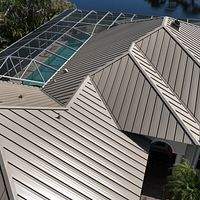 24ga 1.5" Mechanical Seam Sierra Tan by Total Roofing System The Metal Roof Experts