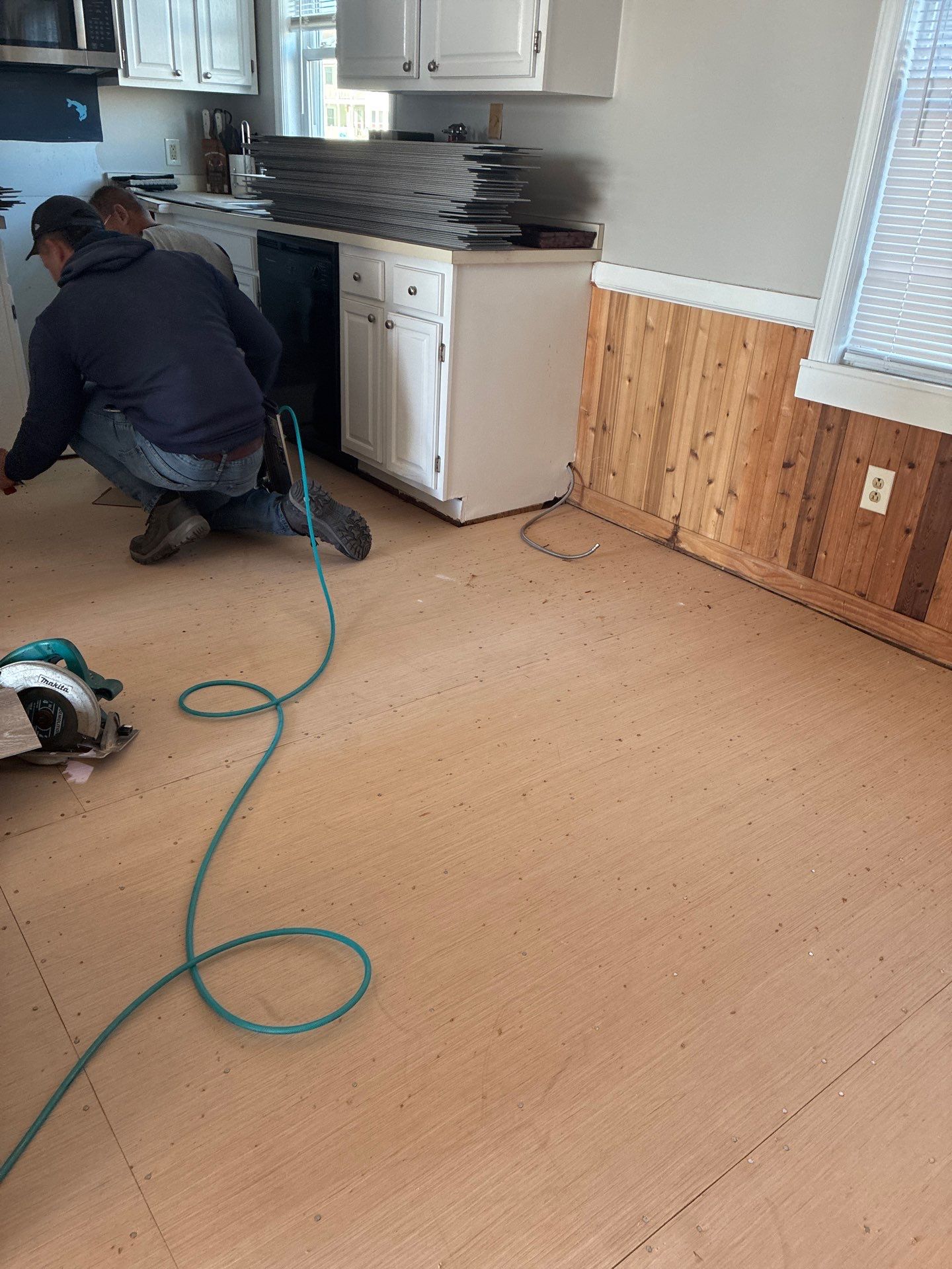 Caving Floors - LVP Structural Floor Repair in Oak Island, NC by Licensed General Contractor by RGR Construction and Roofing, LLC