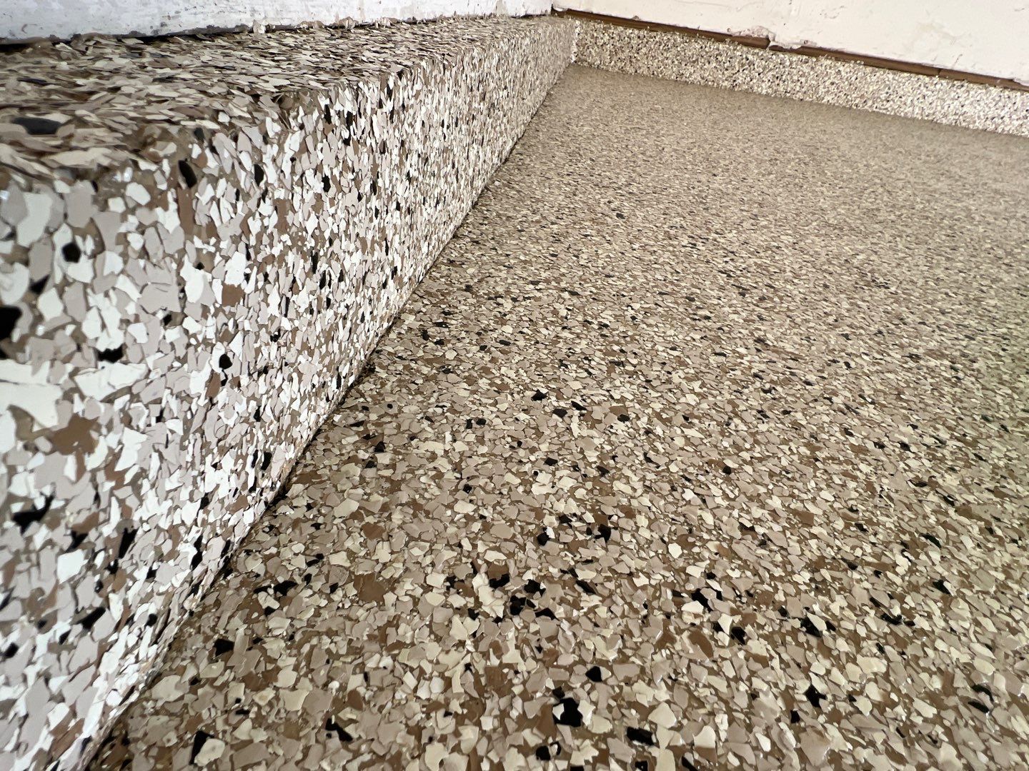 Garage Floor using Driftwood by Your1DayFloor.com