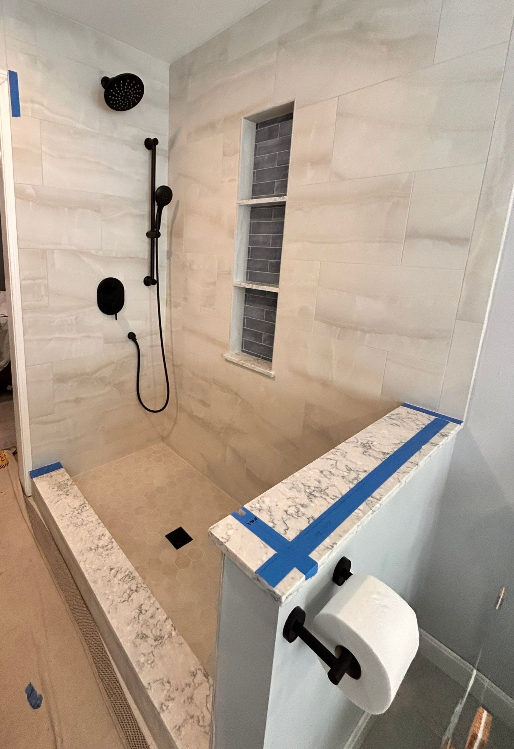 Shower using Tempered Shower Glass by Cheshire Glass Company
