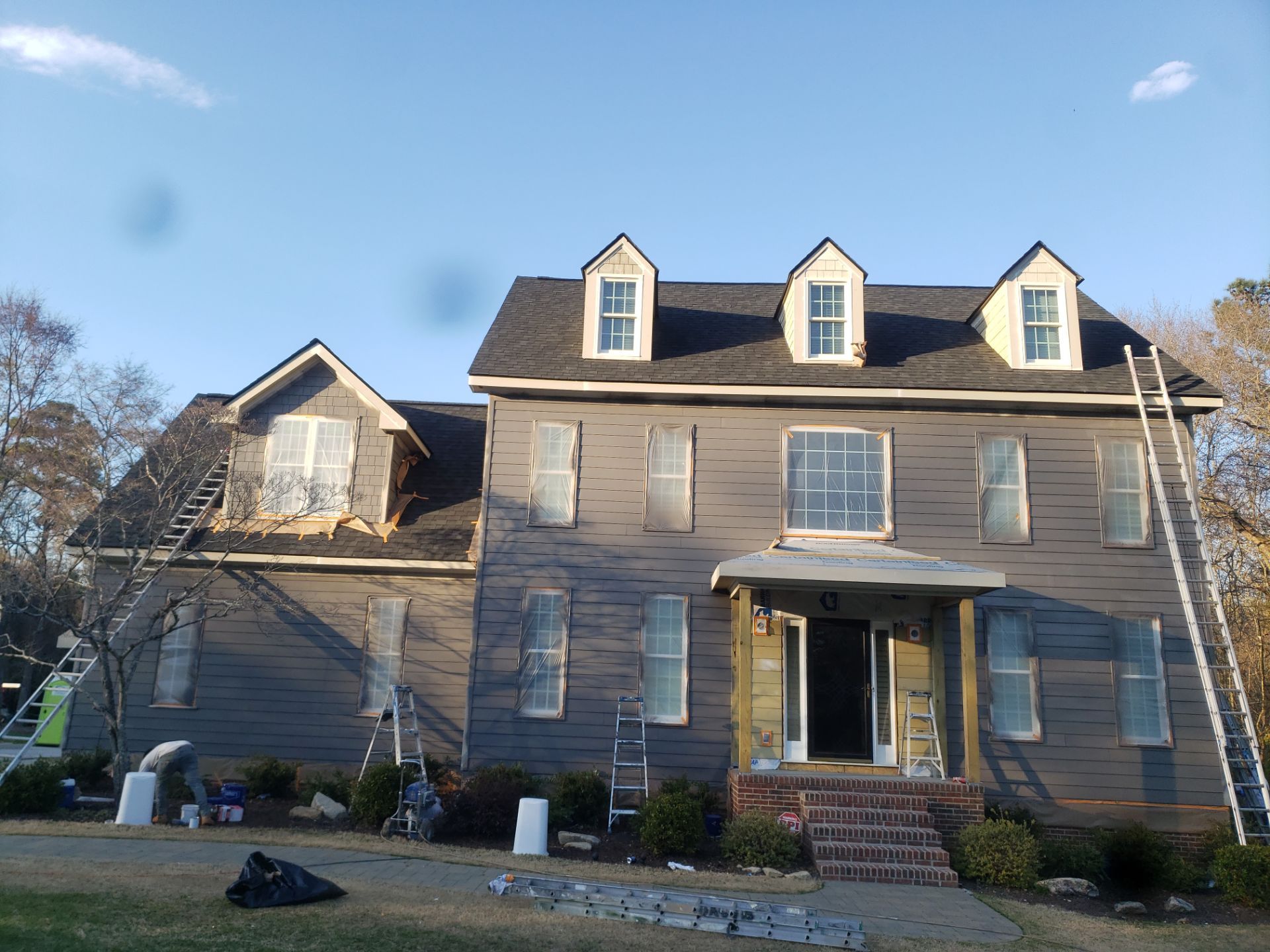 Full exterior painting by GonzalezPainters & Contractors Inc 