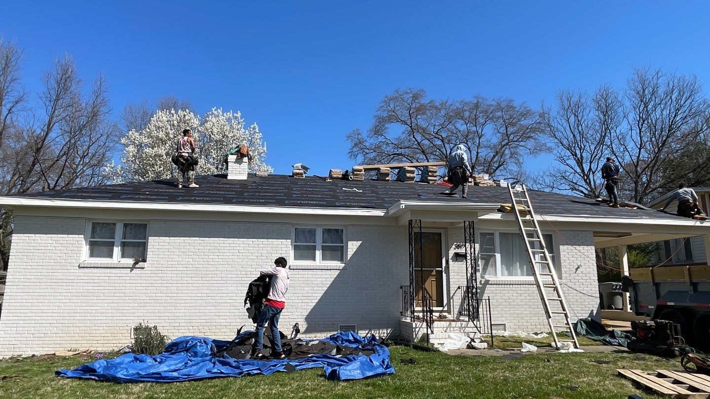Roof replacement and interior repair by hail damage by Just Brilliant Restoration JBR