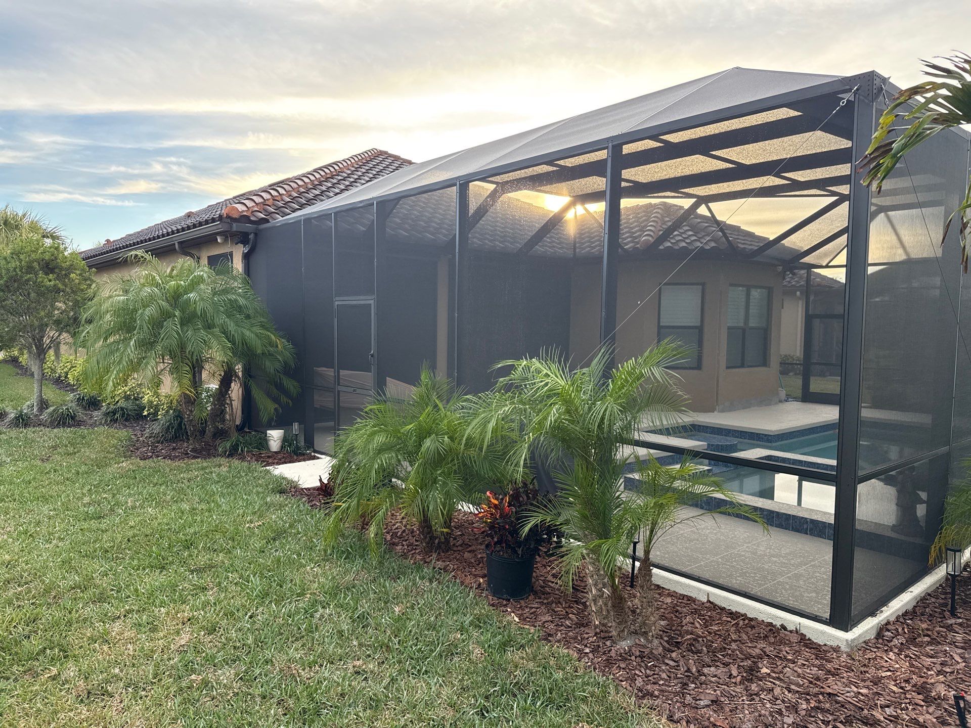 Tile Roof Cleaning (No Walking on Roof) – Artisan Lakes, Palmetto, FL by Sunshine AquaWash