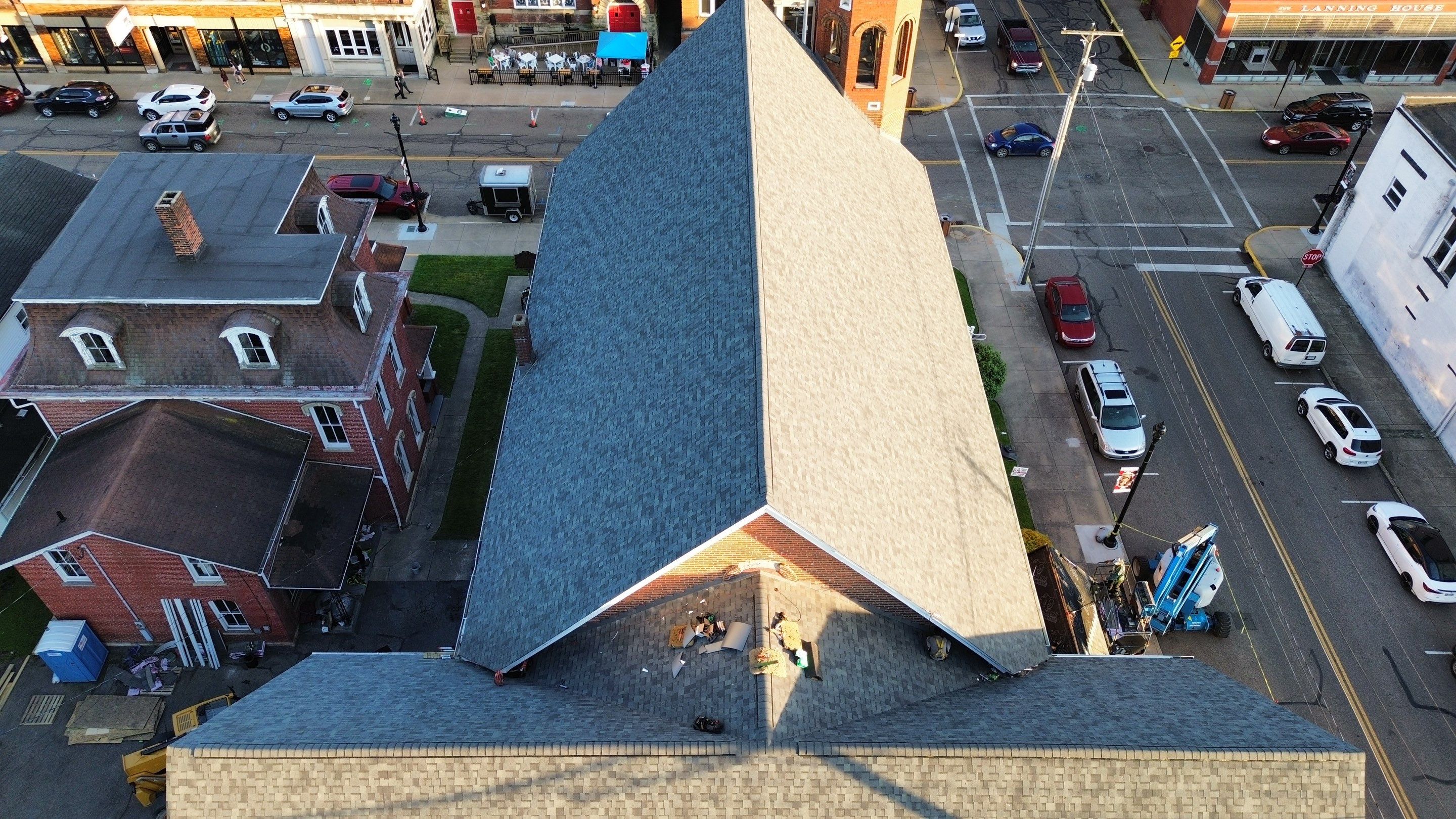 Commercial Roofing Installation using Duration Series Shingles - Estate Gray by RoofX 