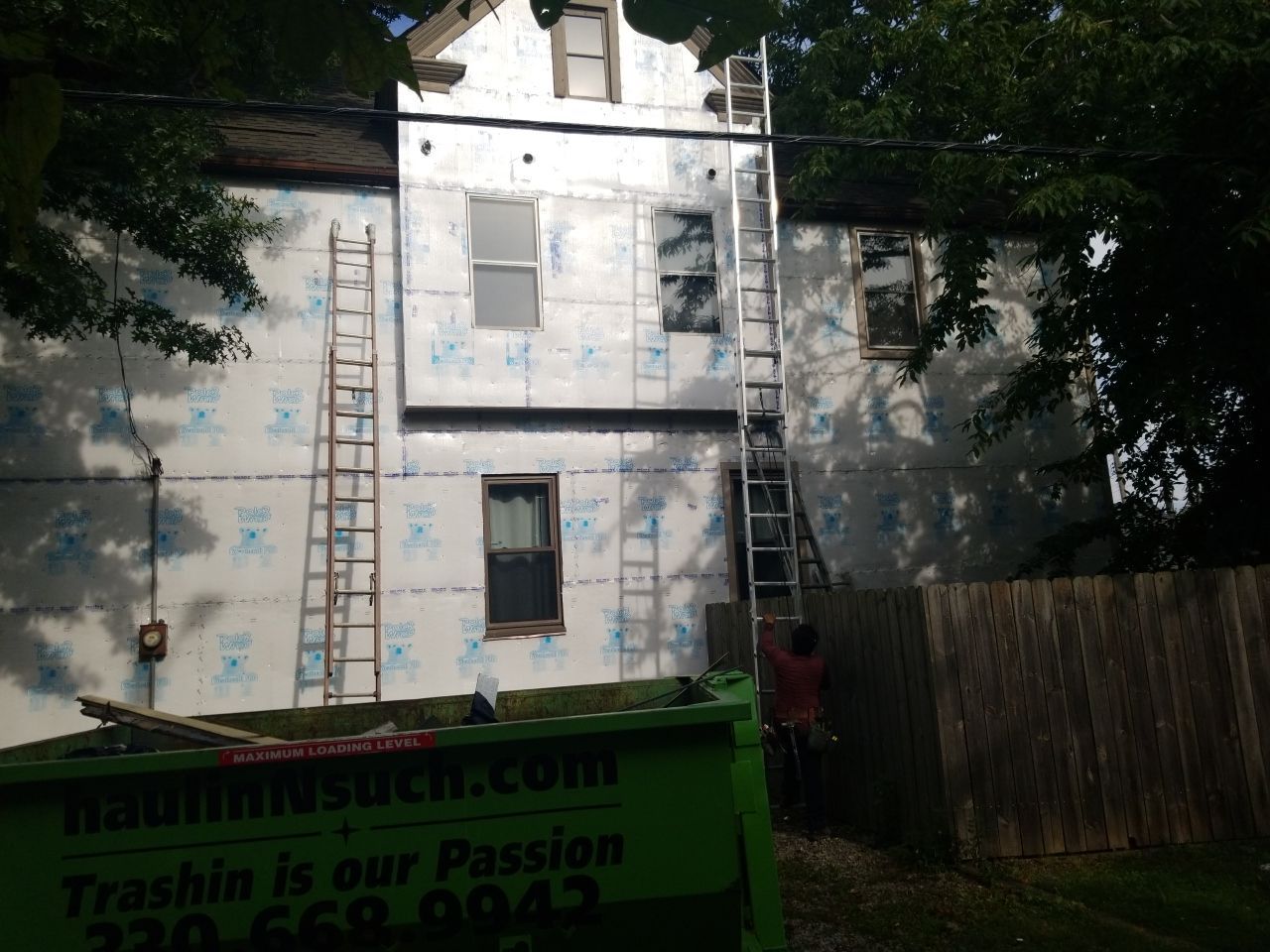James Hardie Siding on Antique Home by Absolute Roofing and Construction