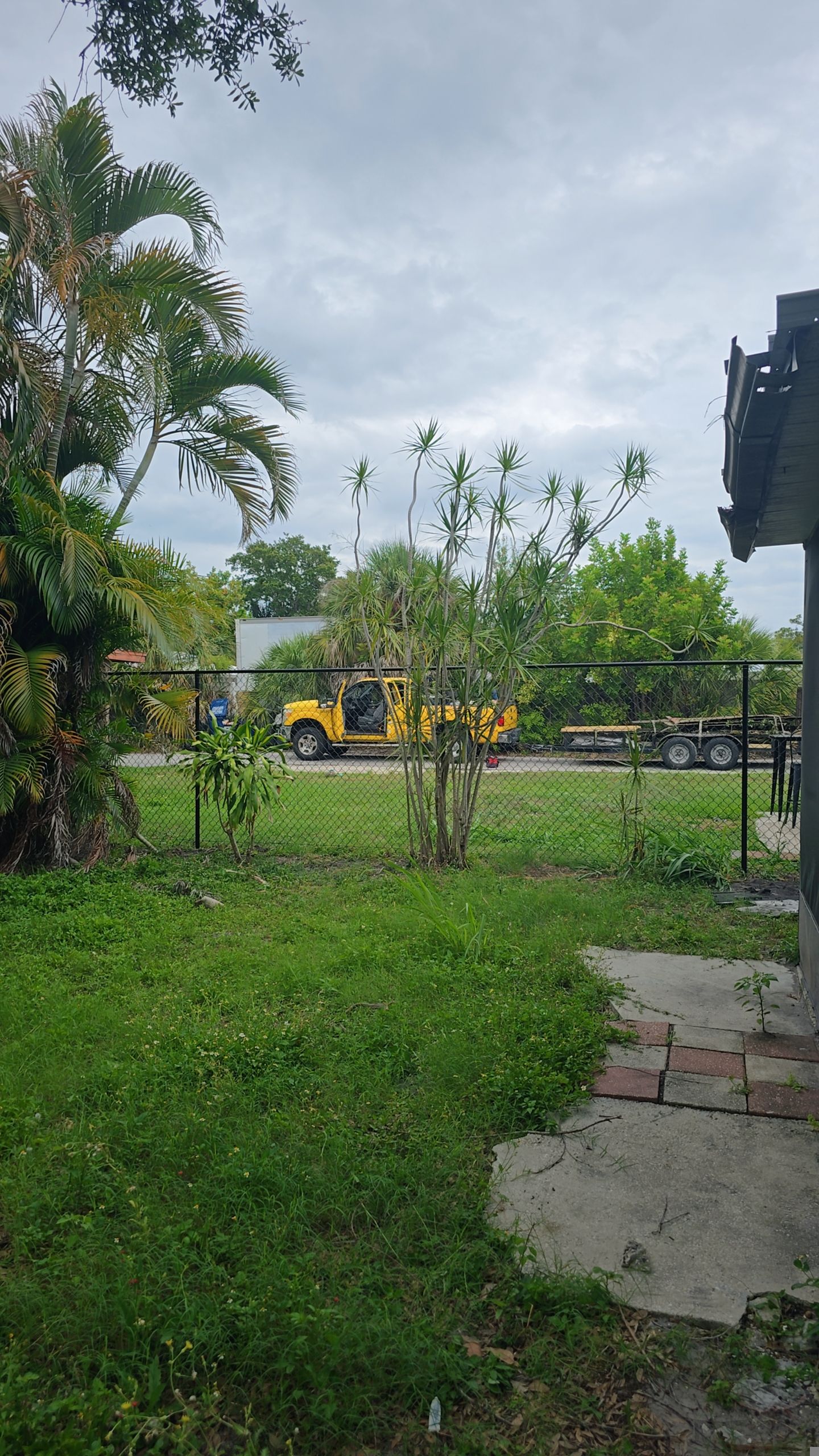 Black Vinyl Chain Link Fence Installation in Bradenton by True Fence LLC