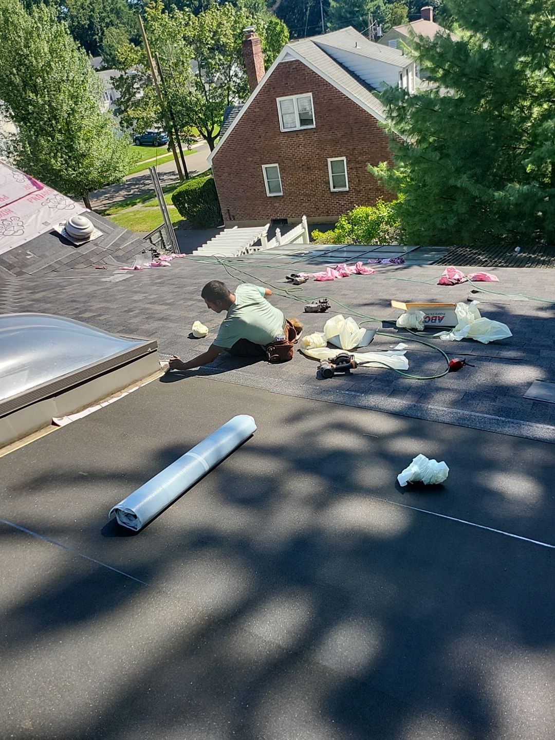 Residential Roofing Installation using Owens Corning TruDefinition Duration Designer - Black Sable by A Plus Exterior