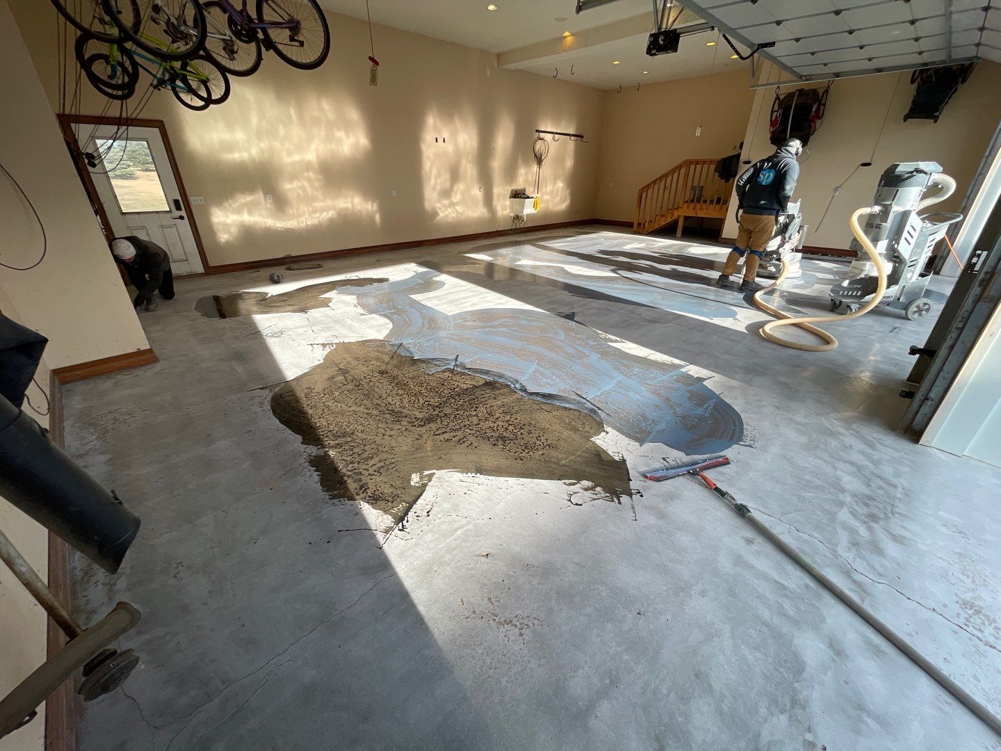 Garage using Slate Stone by Select Painting, Coatings & Garage Cabinets