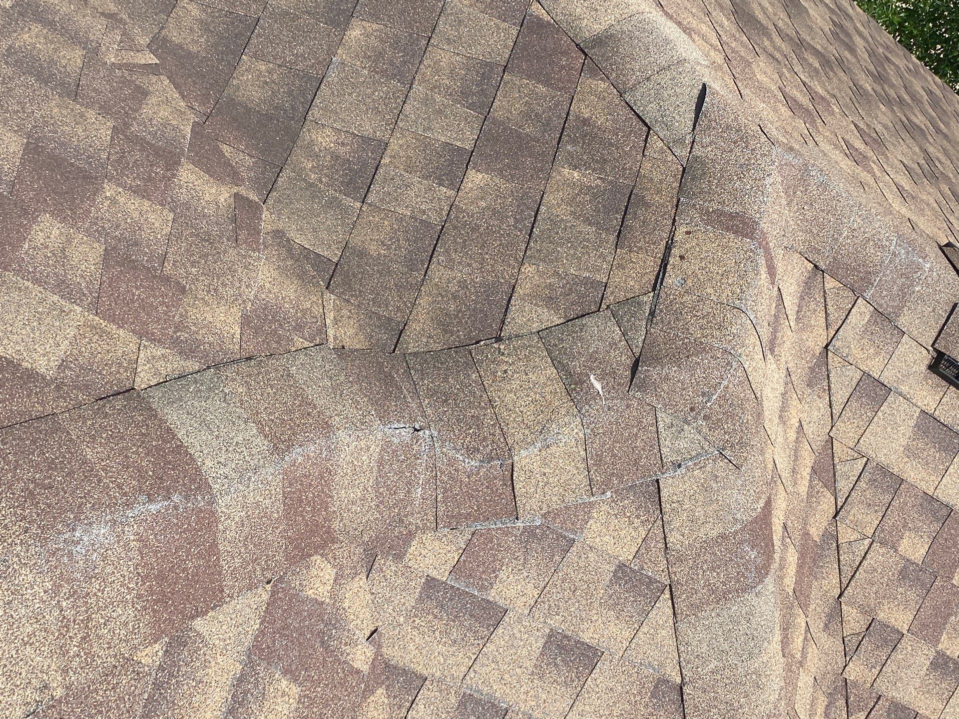 Hail Damage using Owen's Corning Duration (Lifetime) Shingles by Roof Repair Company