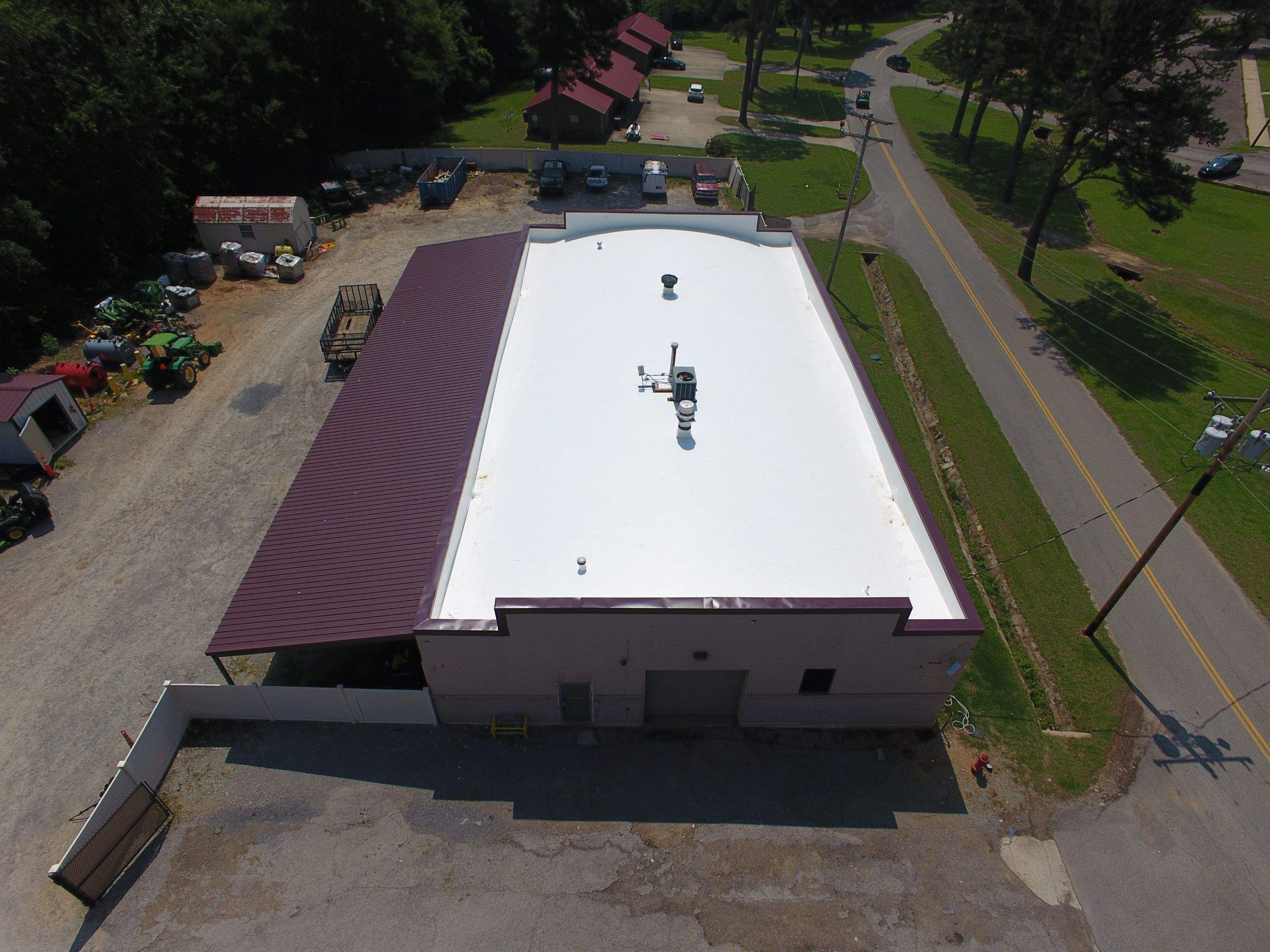Choctaw Nation Healthcare Center - White Building by Hostetler Roofing