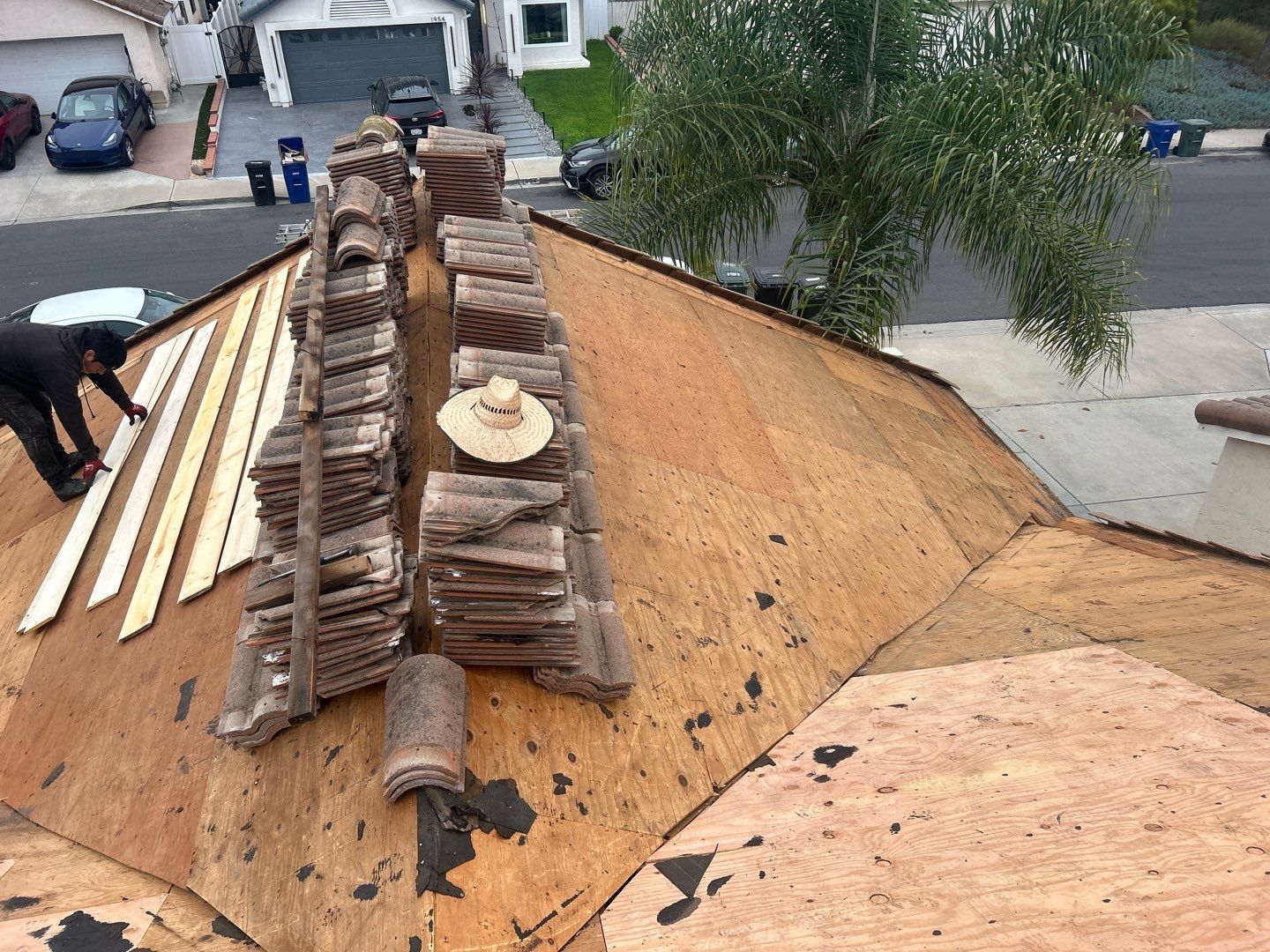 Comprehensive Concrete Tile Roof Replacement and Structural Wood Repair in Chula Vista by Reliable Roofing San Diego Inc.