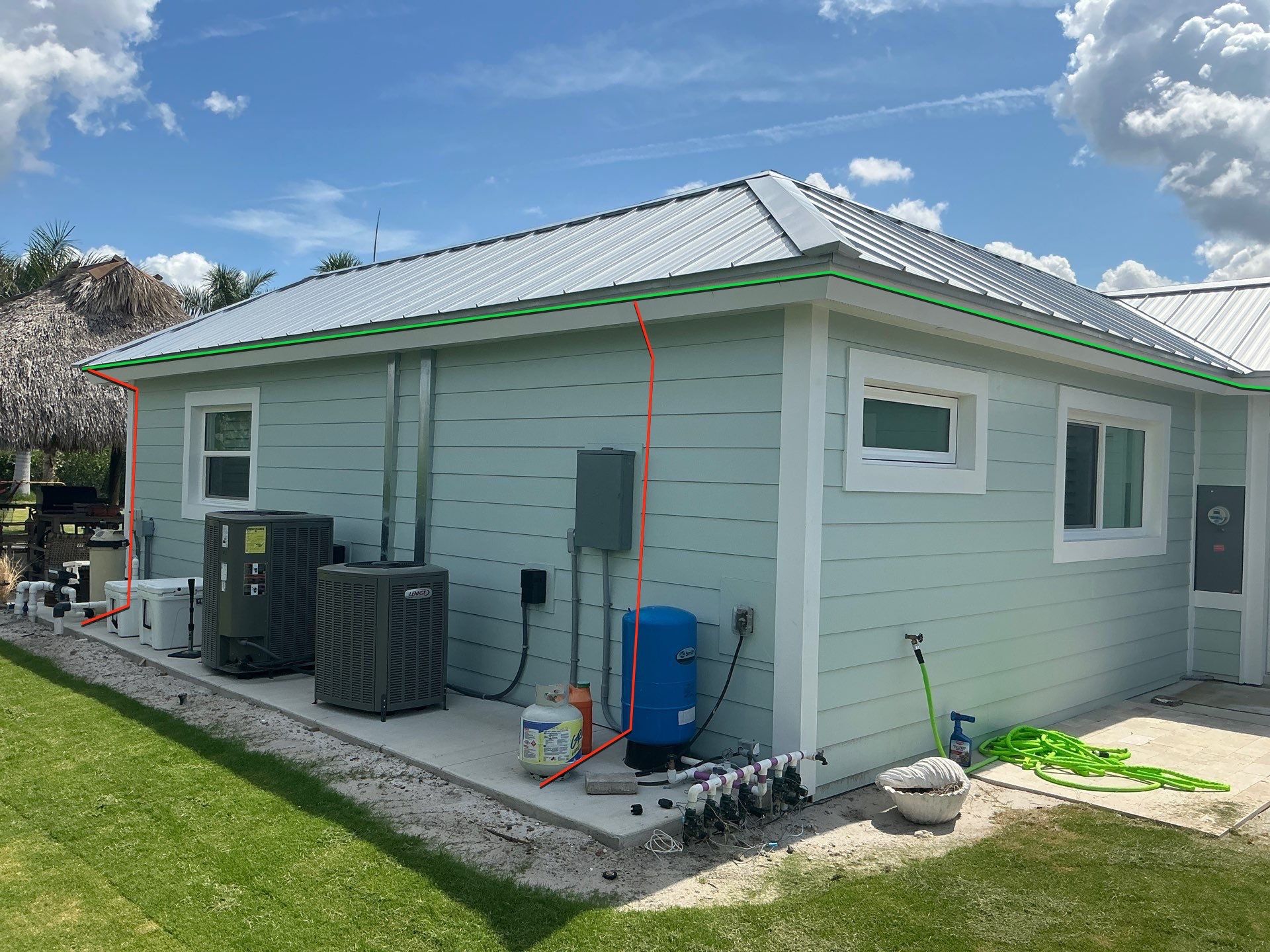 Half-Round Aluminum Gutters in Fort Myers FL by Gutter Professors
