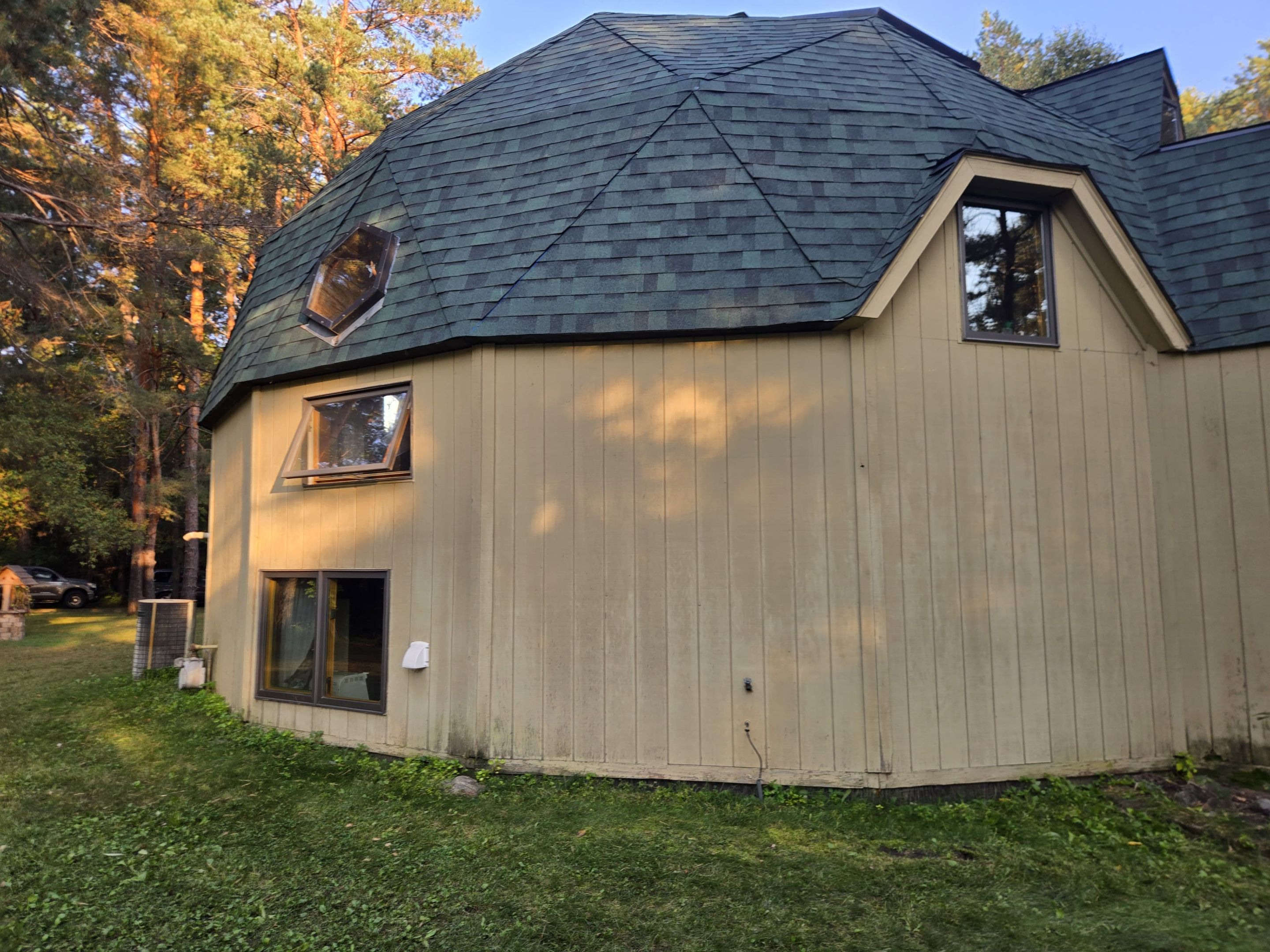 Roof Replacement on Dome House in Oak Grove  by Ascension Roofing & Siding