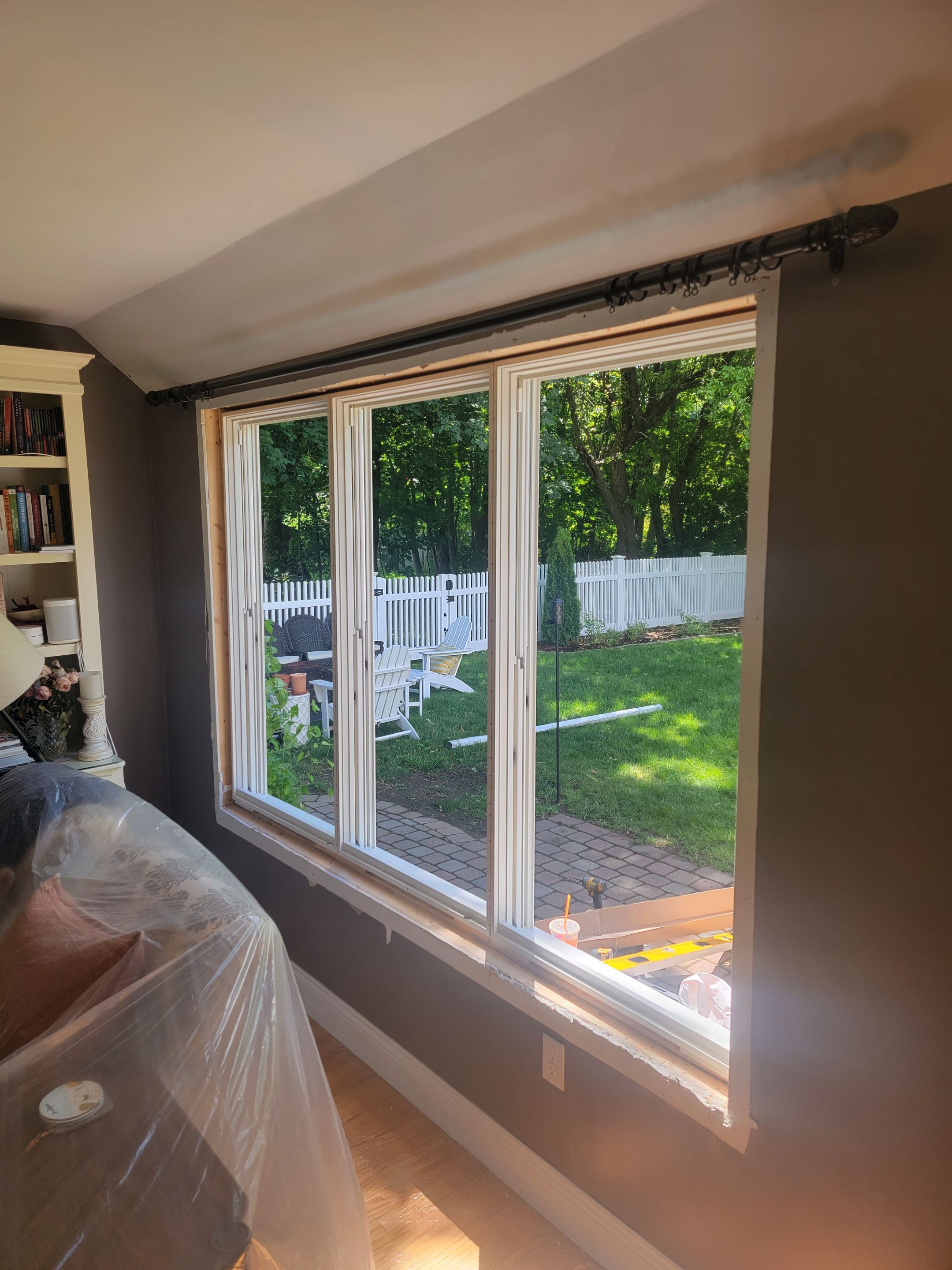 Siding Installation using James Hardie. New ThermaTru entry door and Marvin windows by UBrothers Construction