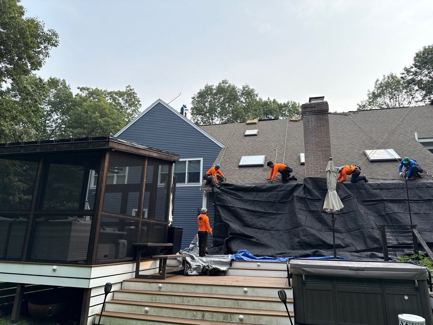 Solar-Ready Roof Replacement with GAF Pewter Gray Shingles & VELUX Skylights by Sensible Home Solutions